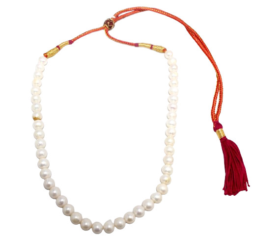 Adjustable Necklace 1 Line Strand String Beaded Women Freshwater Pearl F240