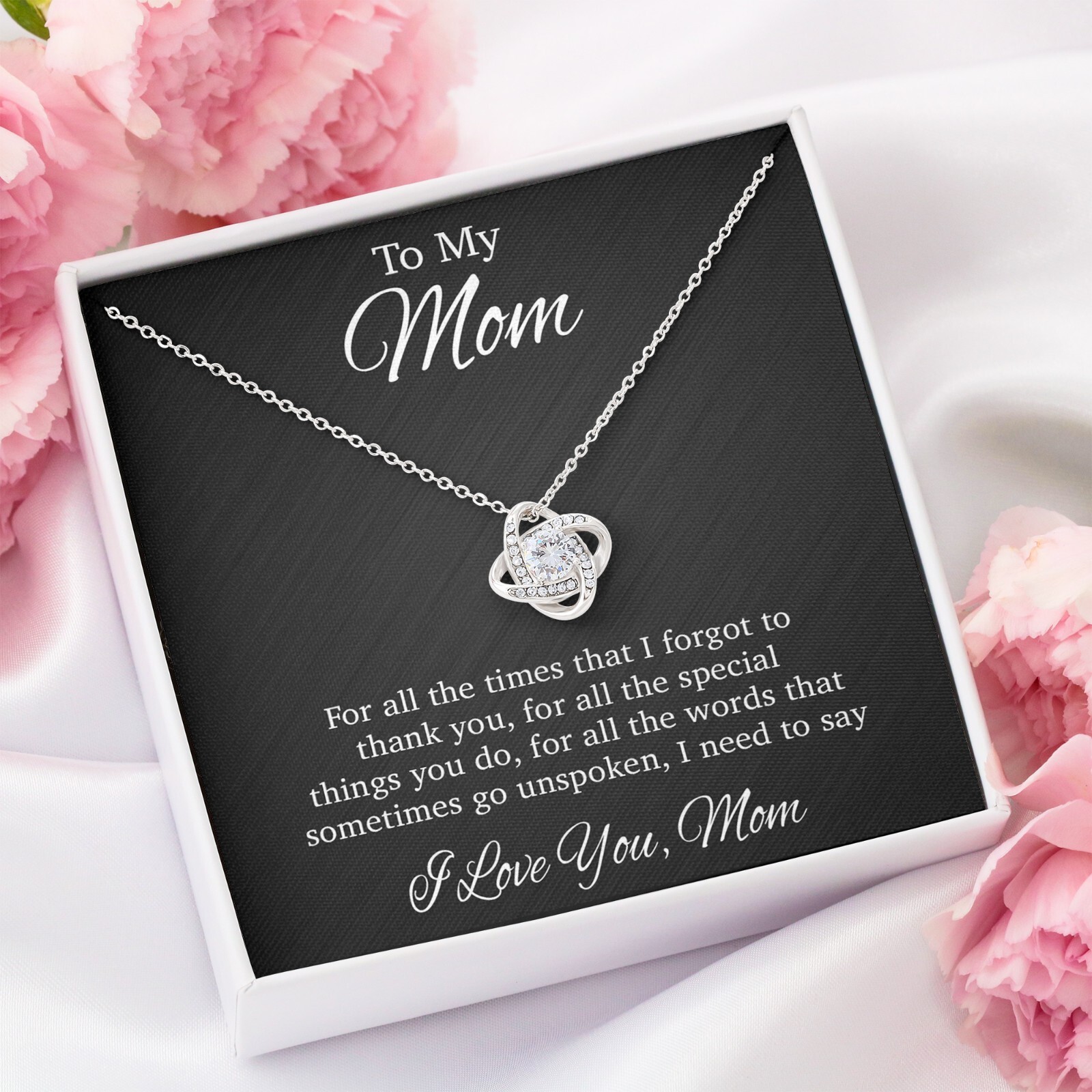 To My Mom Necklace, Gift For Mom From Daughter, Mother’s Day Gifts