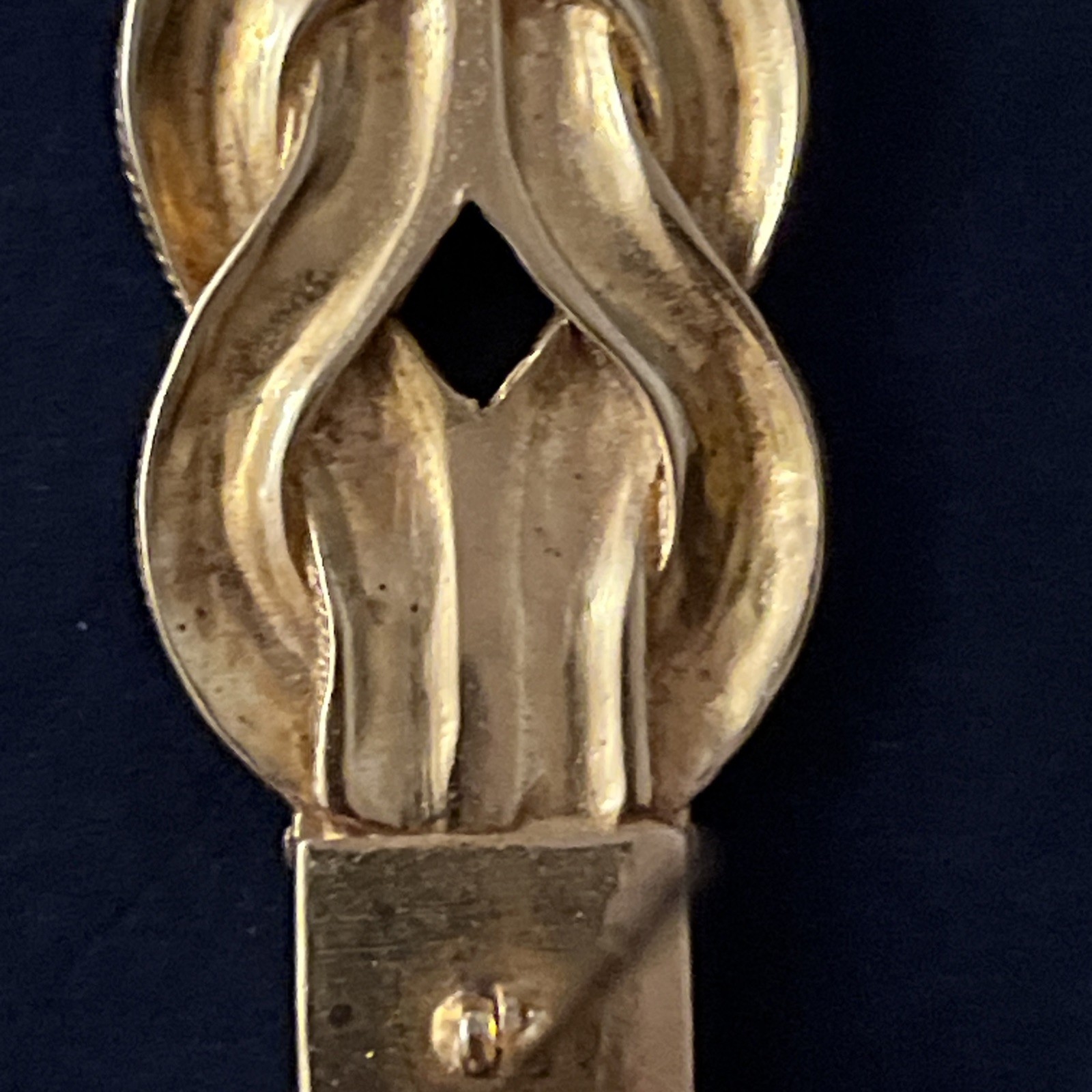 MMA Metropolitan Museum Art 1994 Greek Diadem Hercules Knot Goldtone Brooch Pin