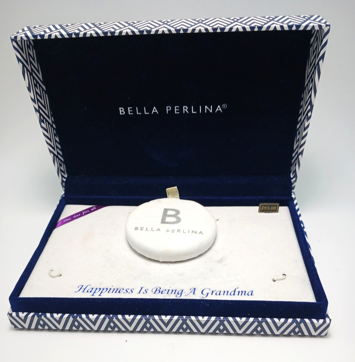 Bella Perlina “Happiness Is Being A Grandma” 3 Bangle Charm Braclets