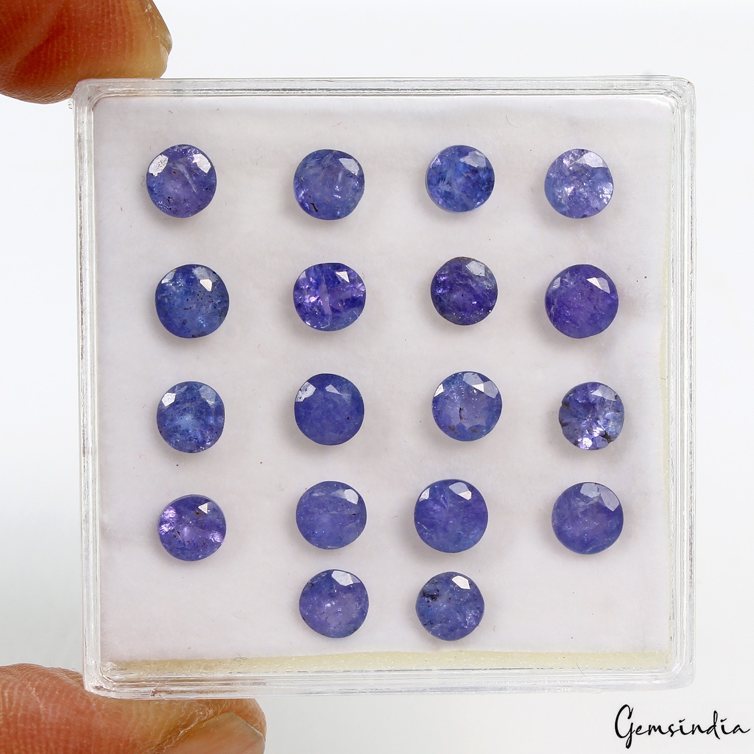 9.40 Ct Natural Tanzanite Round Cut Loose Gemstone Lot 18pc 4.5-5mm