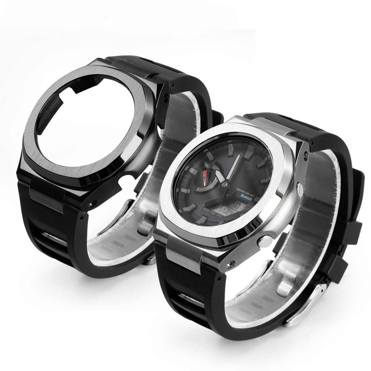 Luxury Stainless Steel Case Bezel Band Mod Kit For Casioak GA2100/2110/GAB2100
