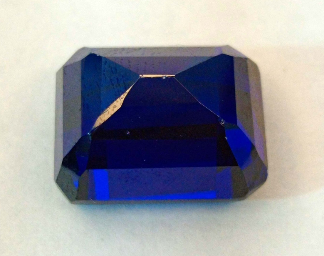 Natural Blue Emerald Cut 22-24 Ct Tanzanite Certified Loose Gemstone RK263
