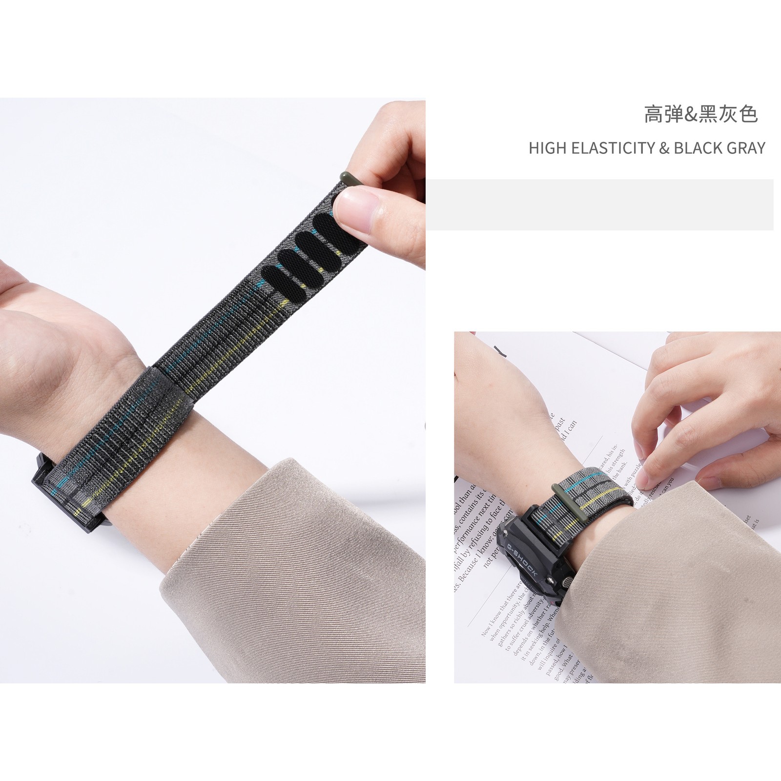 For casio G-SHOCK GA110/700/DW-5600/5610 Nylon Loop Watch band mens sports Strap