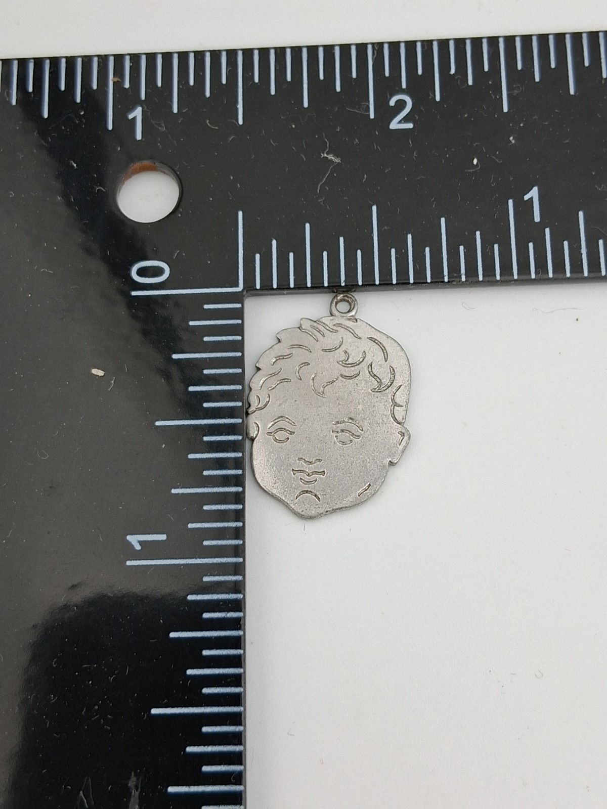 Sweet Vintage Wells Sterling Silver Little Boy Charm Engraved On Back 1966