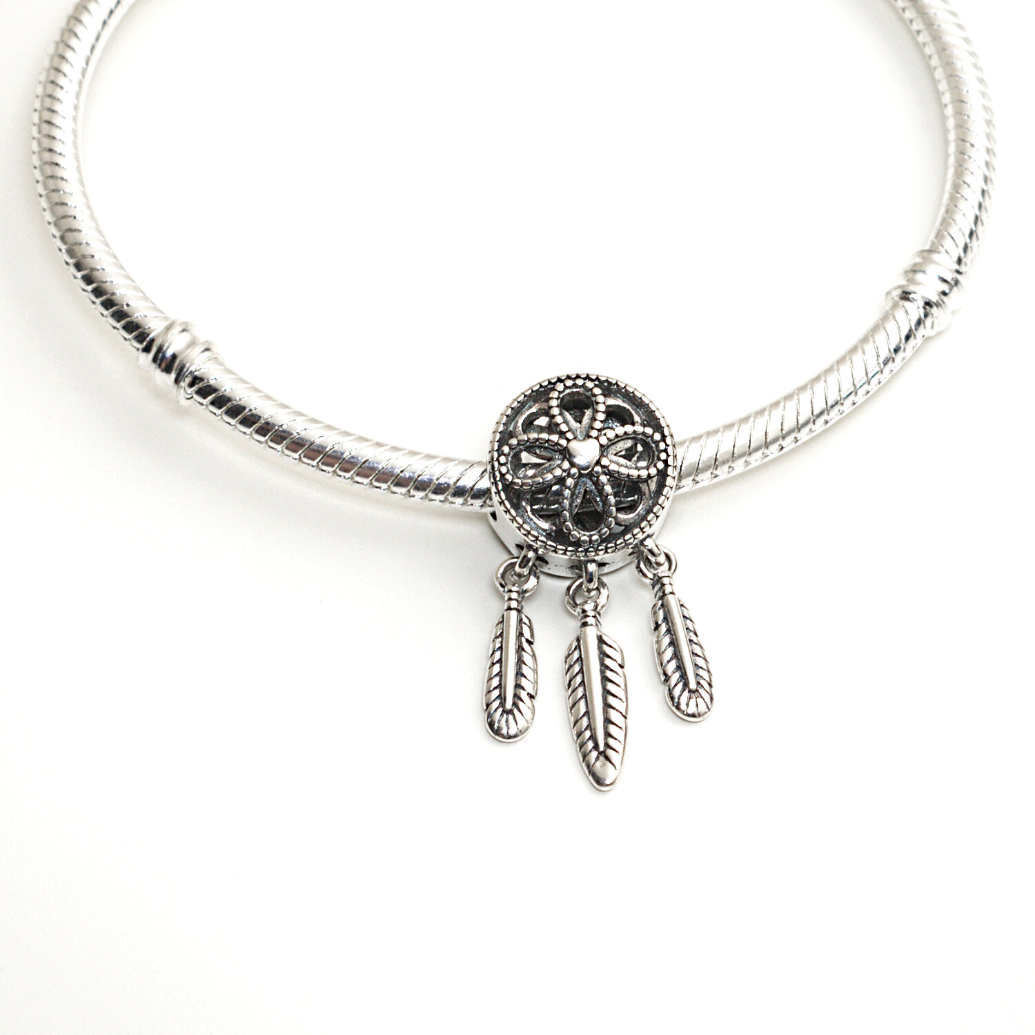 MariaFonte Bead Charm Dreamcatcher 925 Silver Compatible