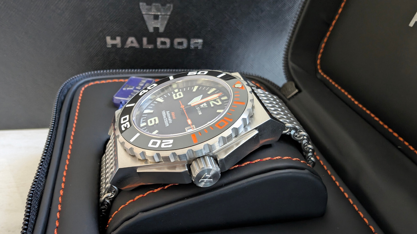 Haldor Abissi 1000M 45.5mm Swiss Automatic Men’s Diver Watch ETA 2824-2 Ceramic