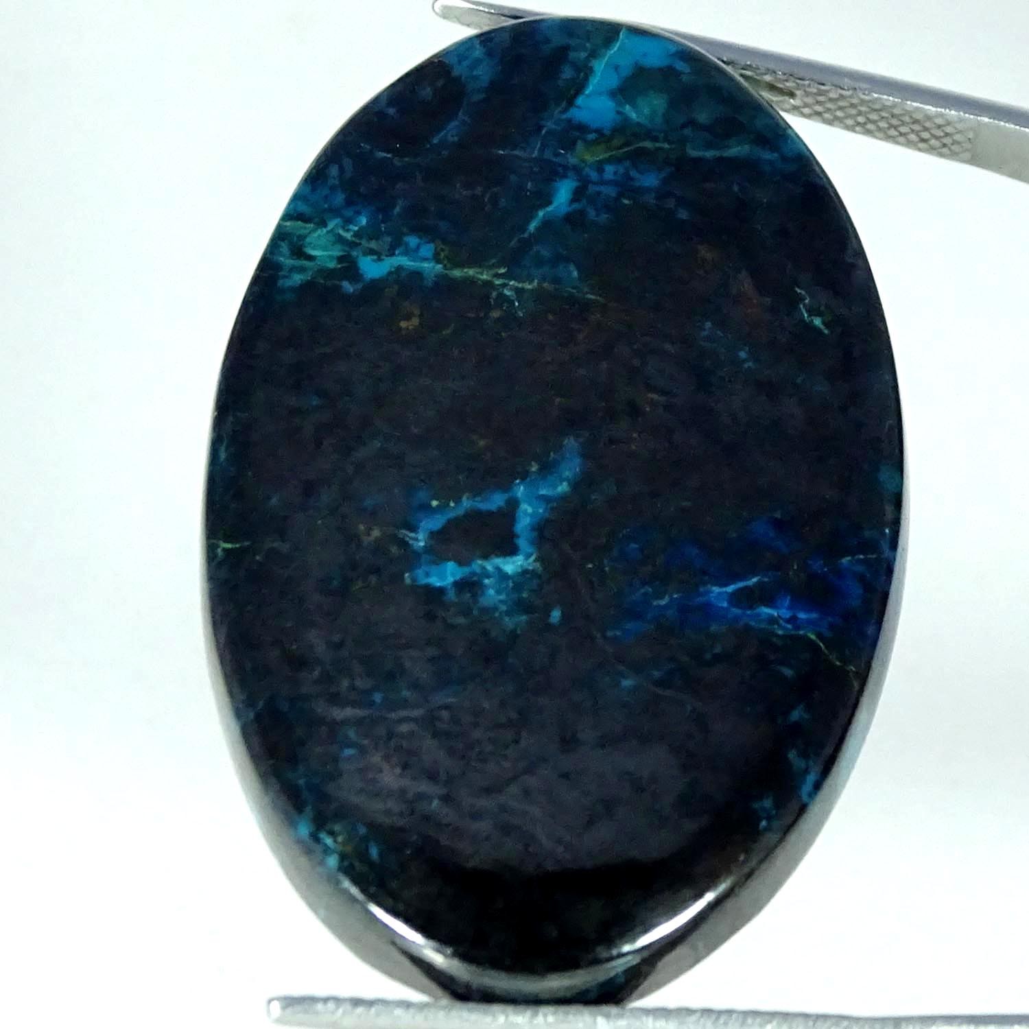 66.10Cts. Natural Best Shattuckite Azurite Oval Cabochon Gemstone 25X37X6MM