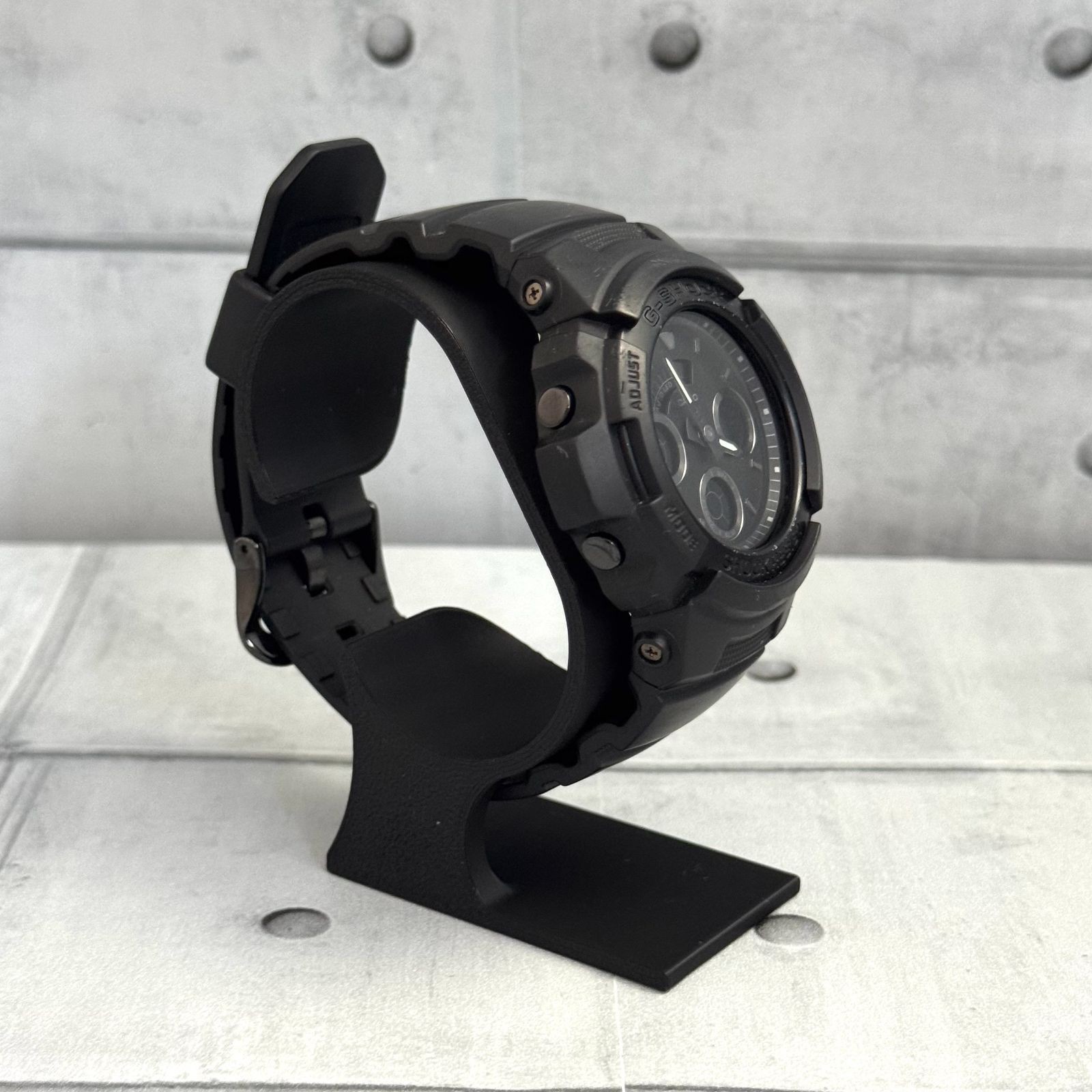 Working Excellent condition G SHOCK AW 591BB 1AJF All Black CASIO G Shock Manage