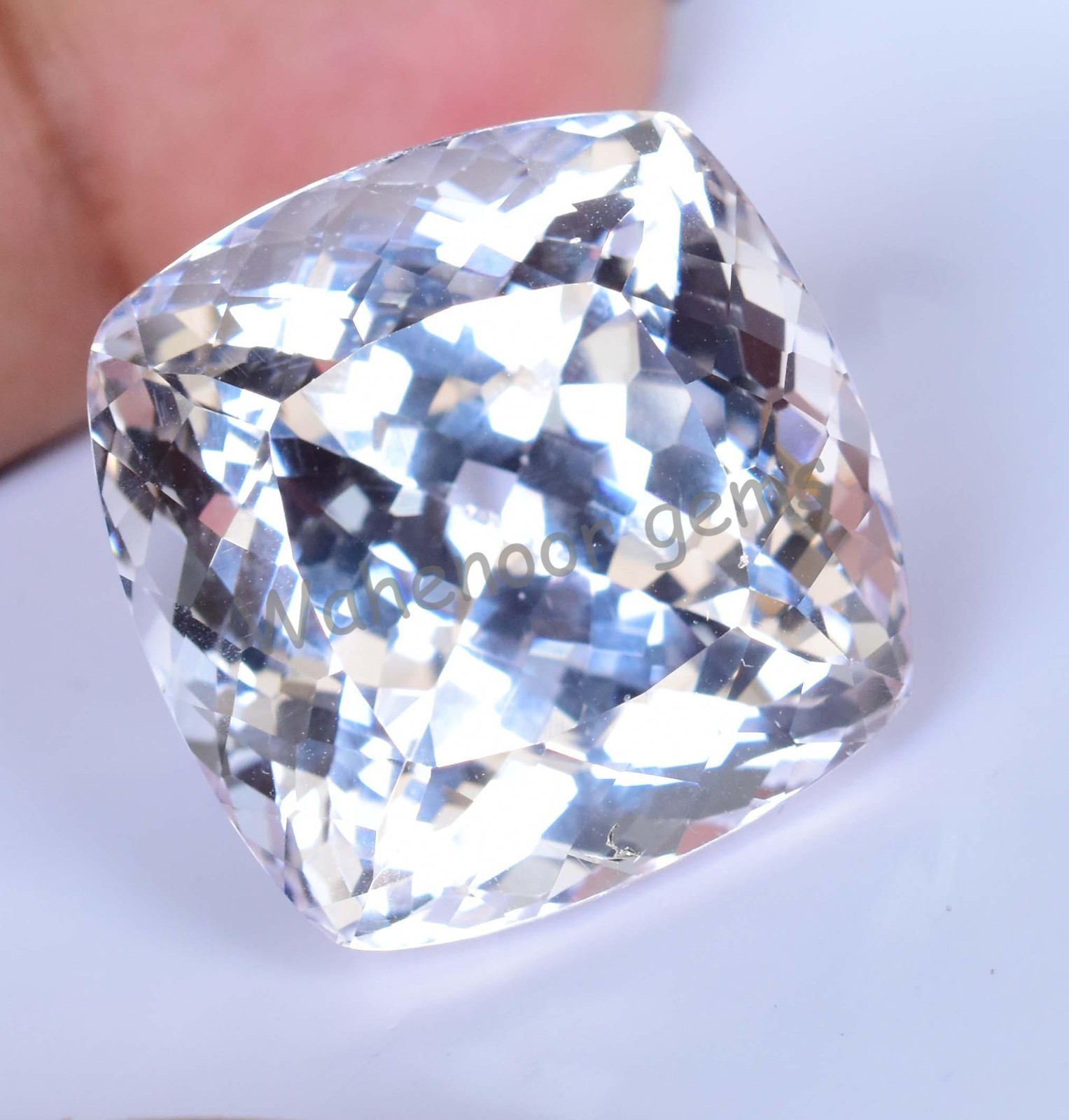Flawless 91.95 Ct Natural Pink Morganite Cushion Certified Loose Gemstone