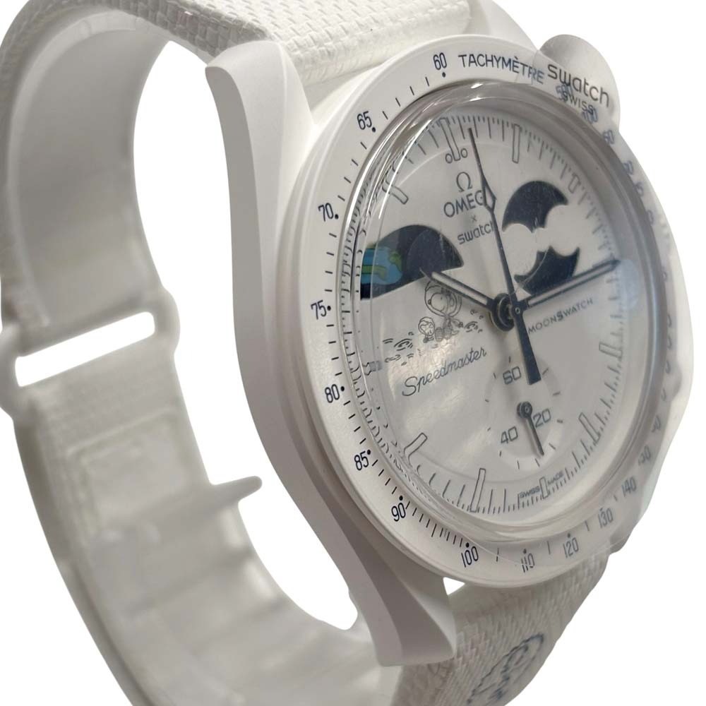 Omega x Swatch Mission to Earthphase Moonshine Gold Snoopy SO33W701L Snowflake