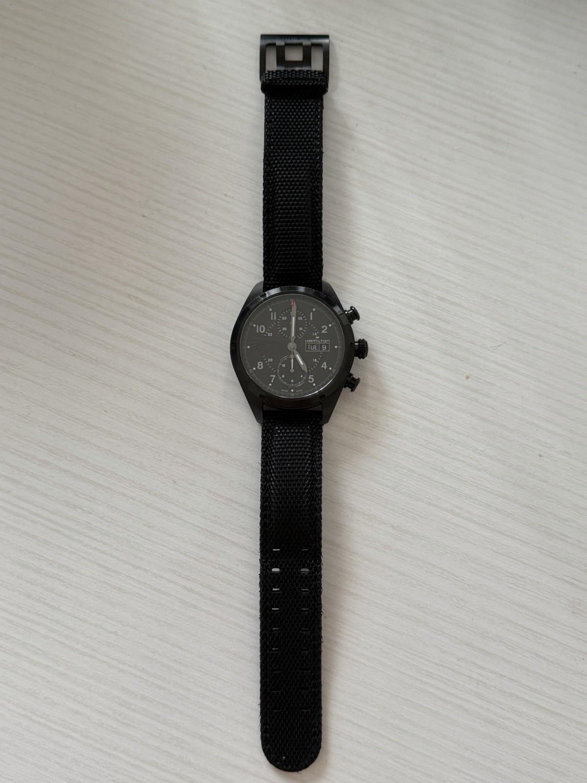 HAMILTON X Resident Evil Khaki Field Auto chrono Watch Limited Edition H71636330