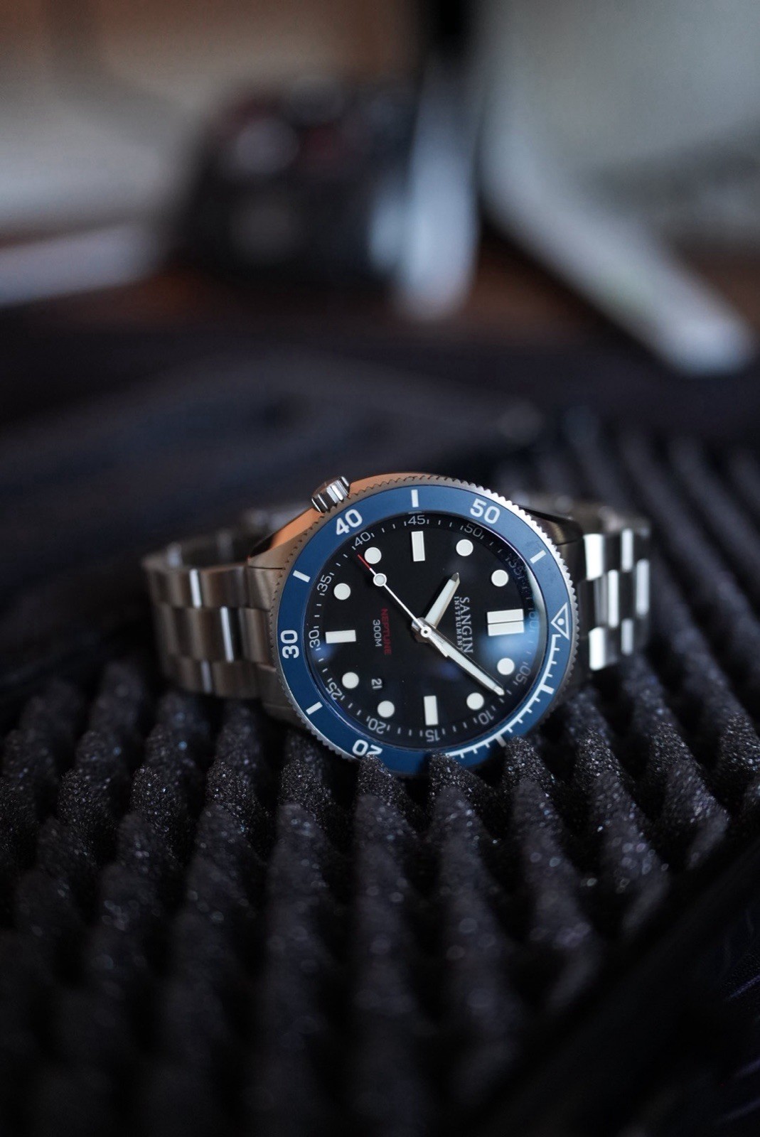Sangin Instruments Neptune V3 LEO Special Limited Edition Blue Automatic Watch