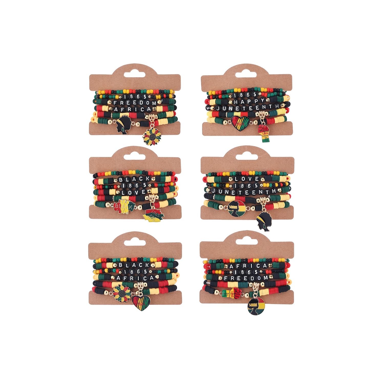 36Pcs Juneteenth Bracelets bulk for Women Juneteenth Day Party Favors Freedom…