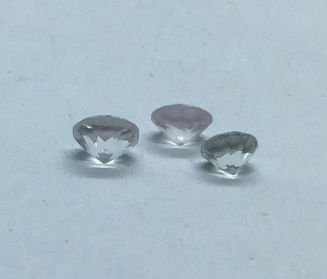Round Cut Loose Gemstone AAA Natural White Topaz Faceted For Assorted Jewelry