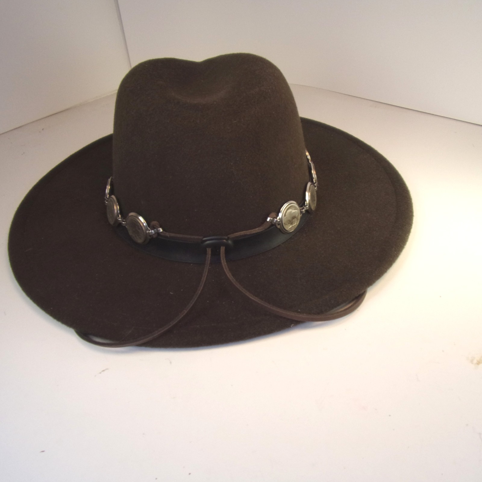 Buffalo Nickel Hat Band,14 Buffalo Nickel Hat Band,Alternating Buffalo & Indian