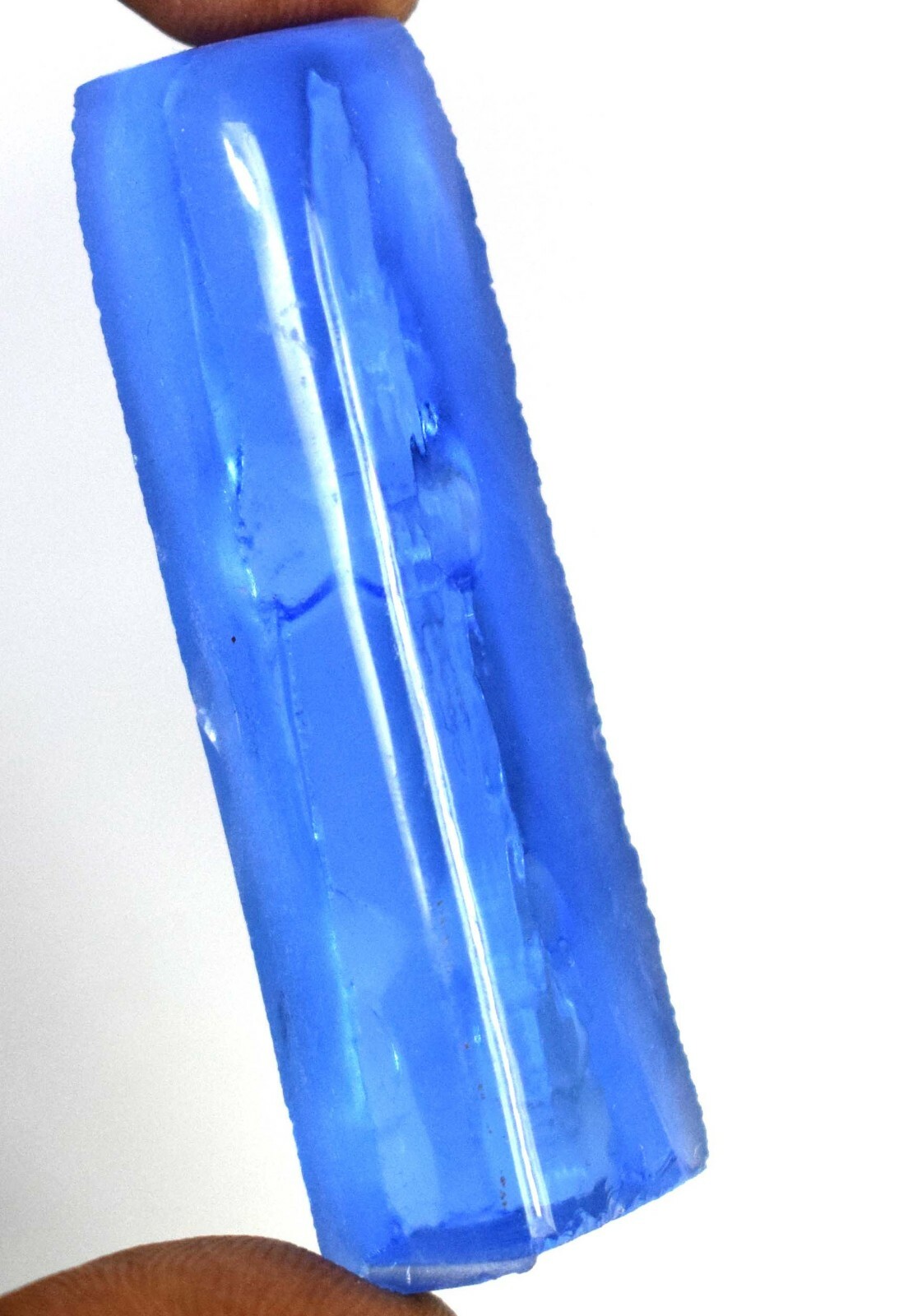 Brazilian Blue Topaz 100 Ct. Gemstone Slice Rough Certified AD469 New Product