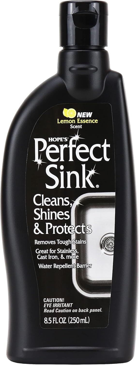 HOPE’S Perfect Sink Cleaner and Polish, Restorative, Removes Stains, Cast…