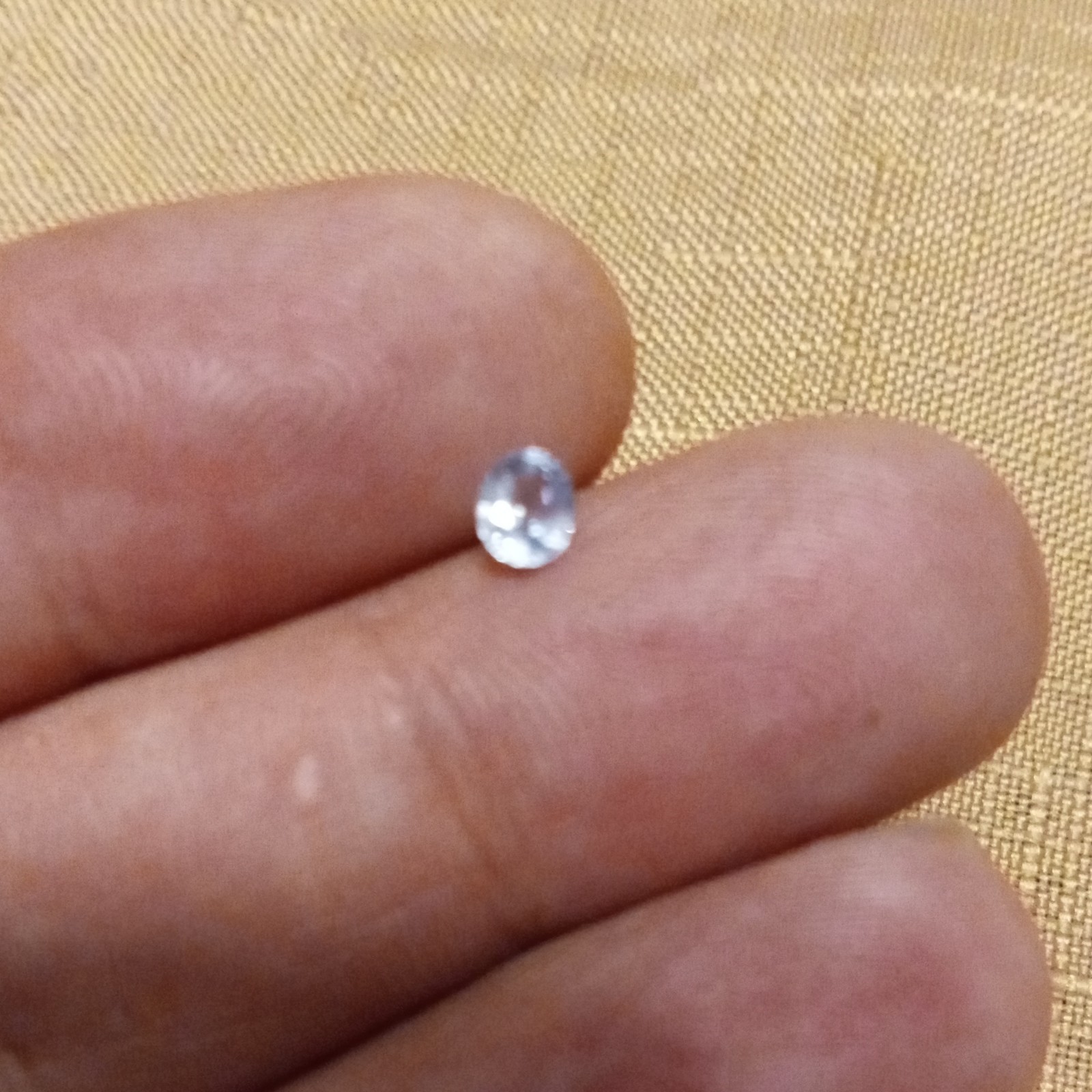 .34 ct natural VS light blue Ceylon Sapphire oval shaped heated