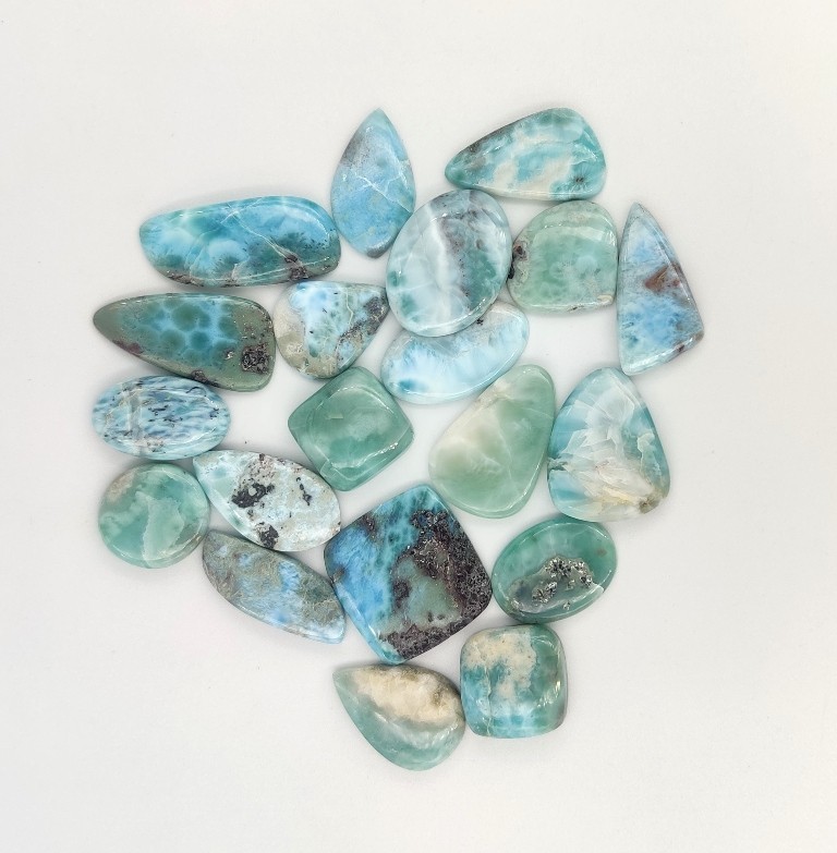 Natural Larimar Loose gemstones For Jewelry Making Wholesale Lot 71248