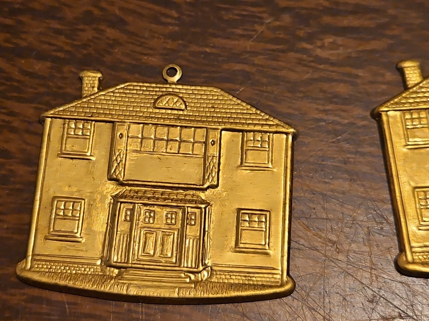 Lot Of 10 Large House MCM France Vintage 60s Brass Stampings Findings Jewelry