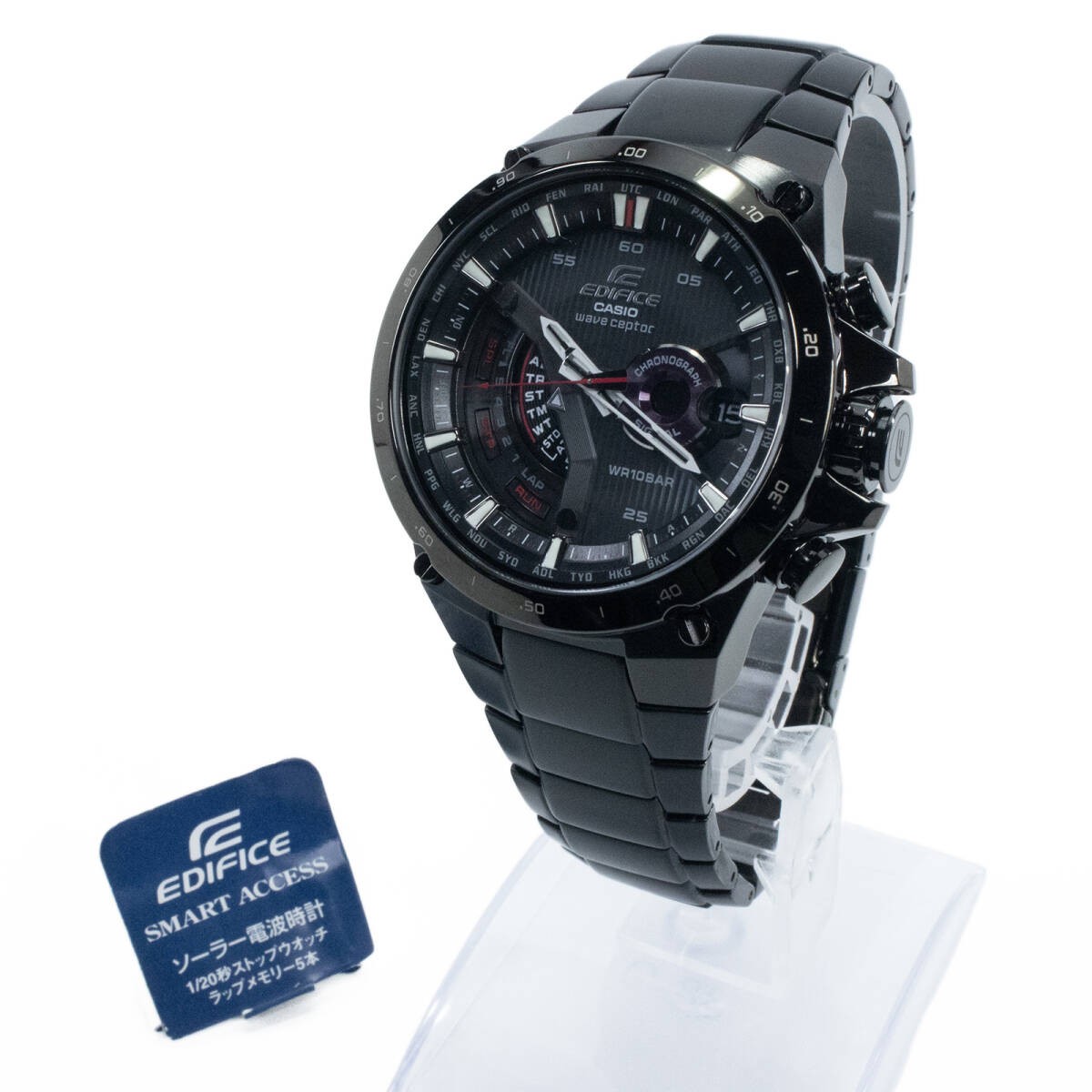 Working Item New Casio Men’s Watch Rechargeable Solar Radio EQW A1000DC 1AJF Bla
