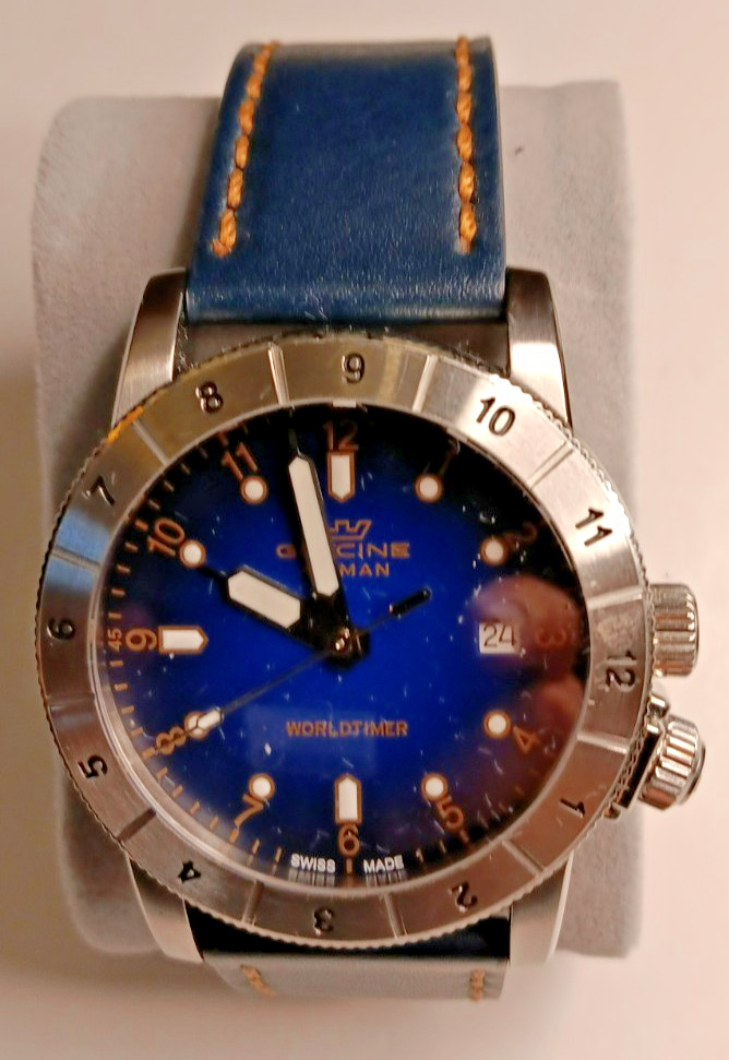 Glycine 42mm Quartz Airman Watch Swiss Mint Condition