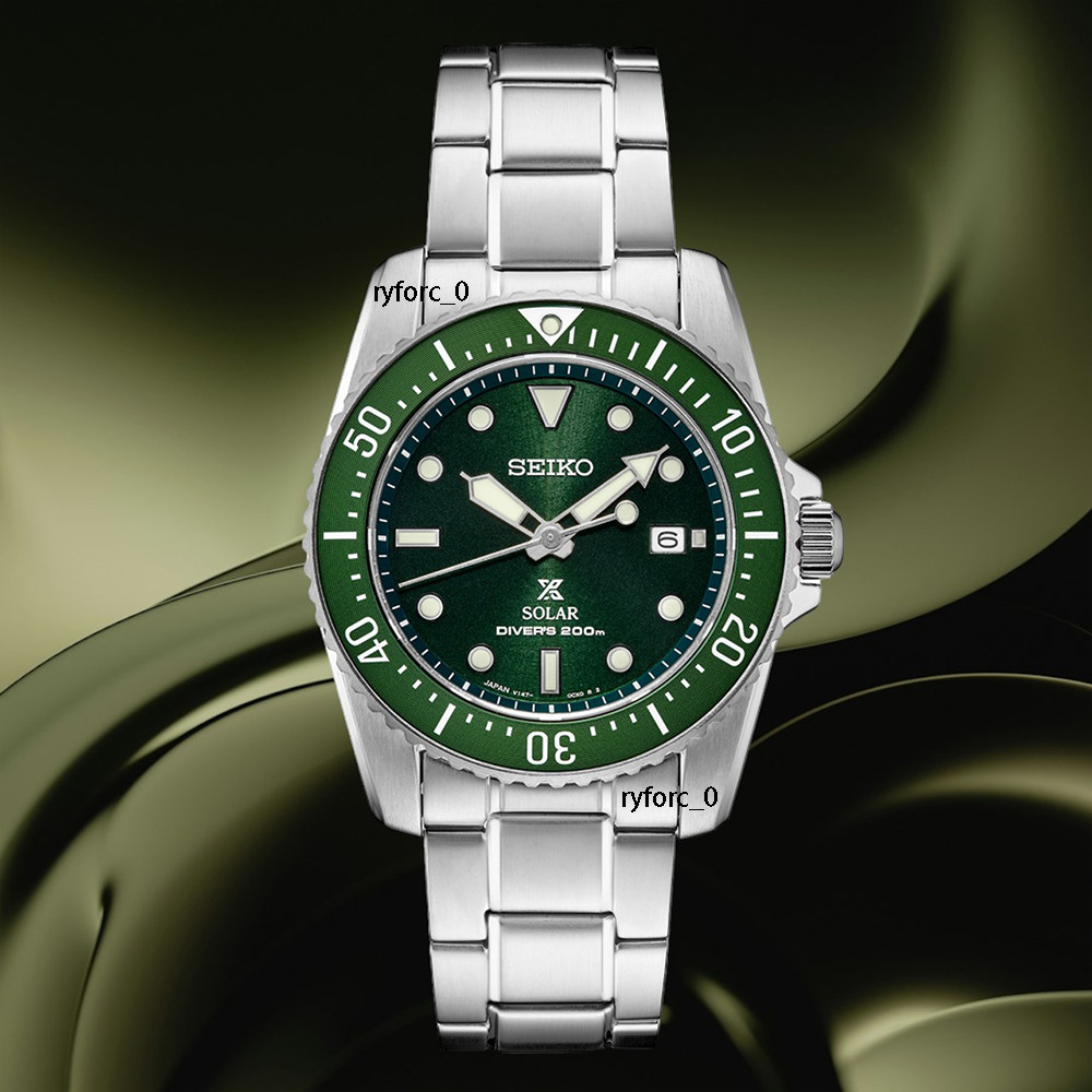 Seiko SNE583 Prospex Solar Movement Dive Stainless Steel Men Watch 38.5mm