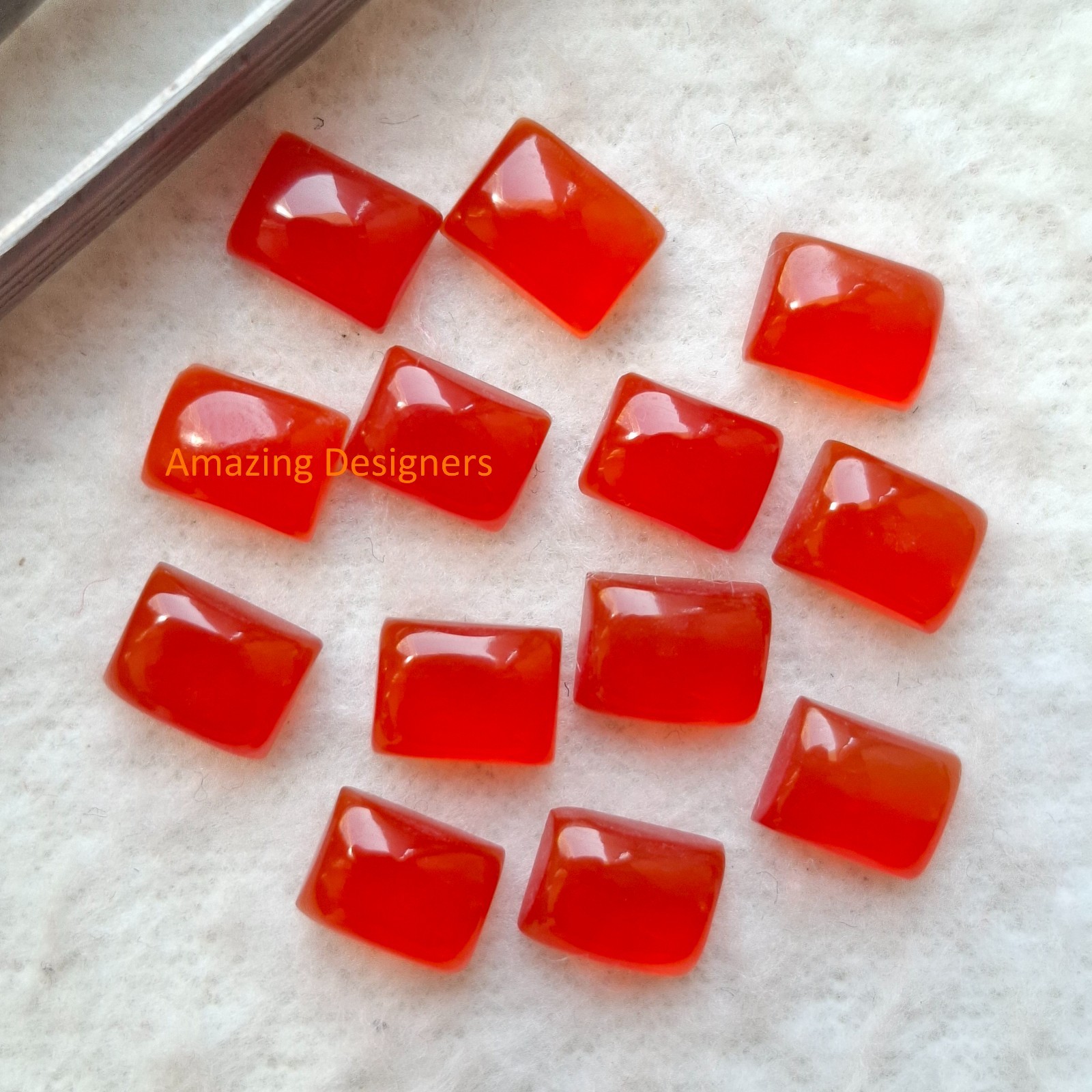 Natural Red Onyx Rectangle Cabochon 6x8mm to 20x25mm Loose Gemstone