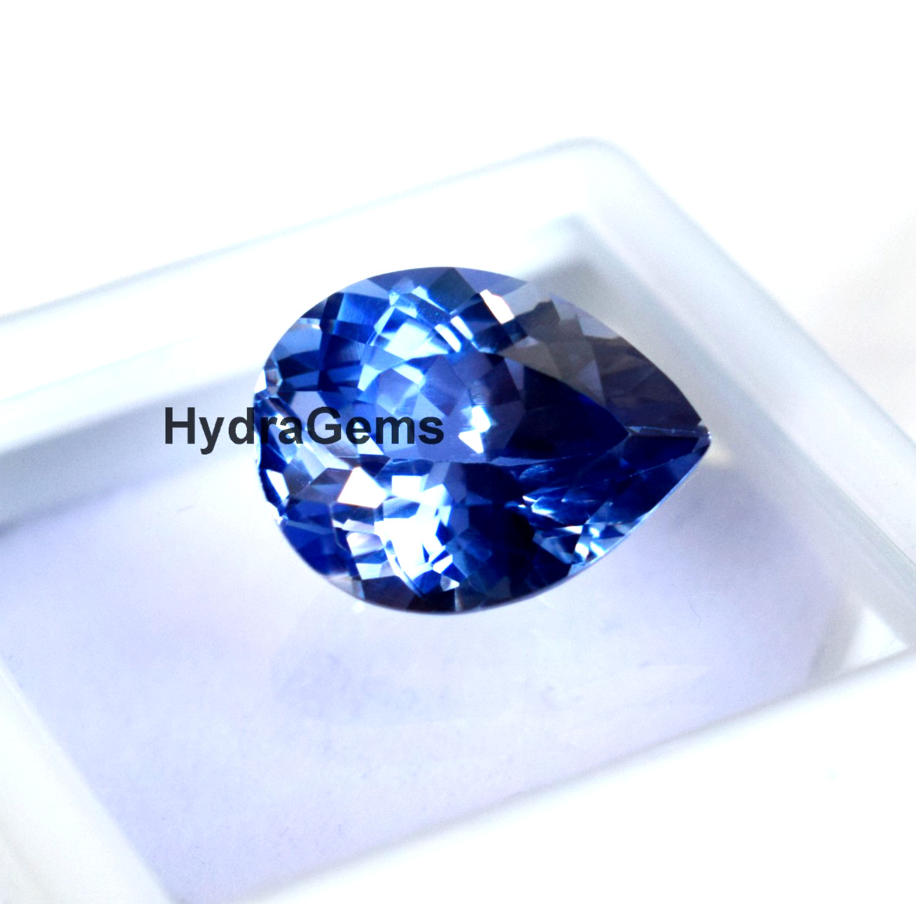 5.85Ct Natural Ceylon Blue Sapphire Pear Cut Cornflower Certified Loose Gemstone