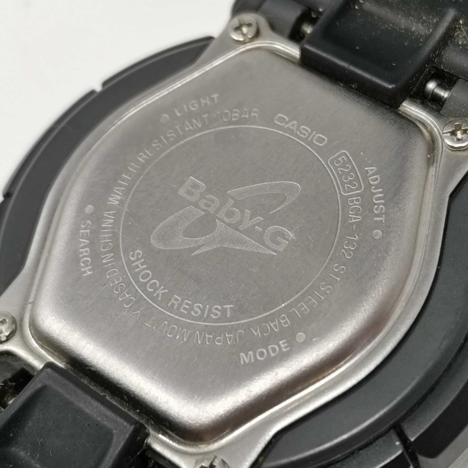 BABY G BGA 132 5232 Ladies Watch Working Black Used Item Management Number KKVNM