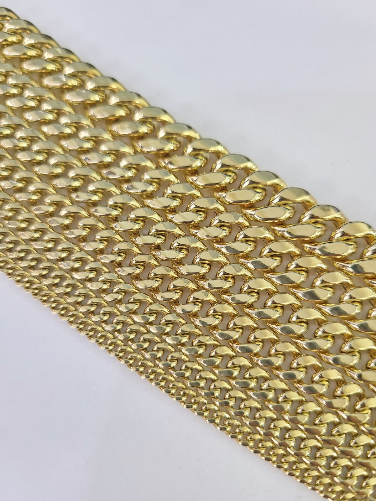 Real 10k Gold Miami Cuban Link Necklace Chain 3mm-10mm 20-30 Inches Men Women