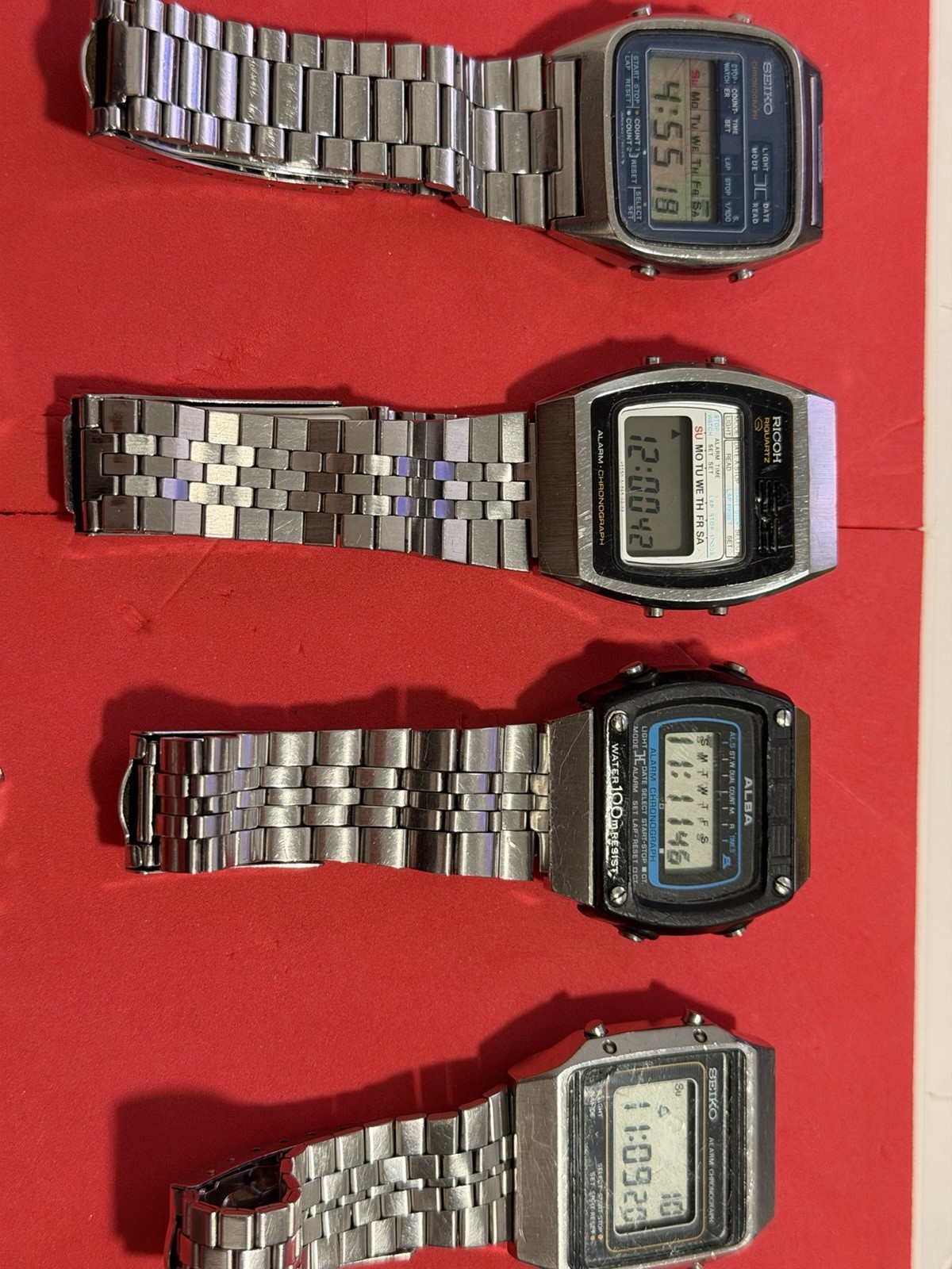 vintage 6 digital watches for men