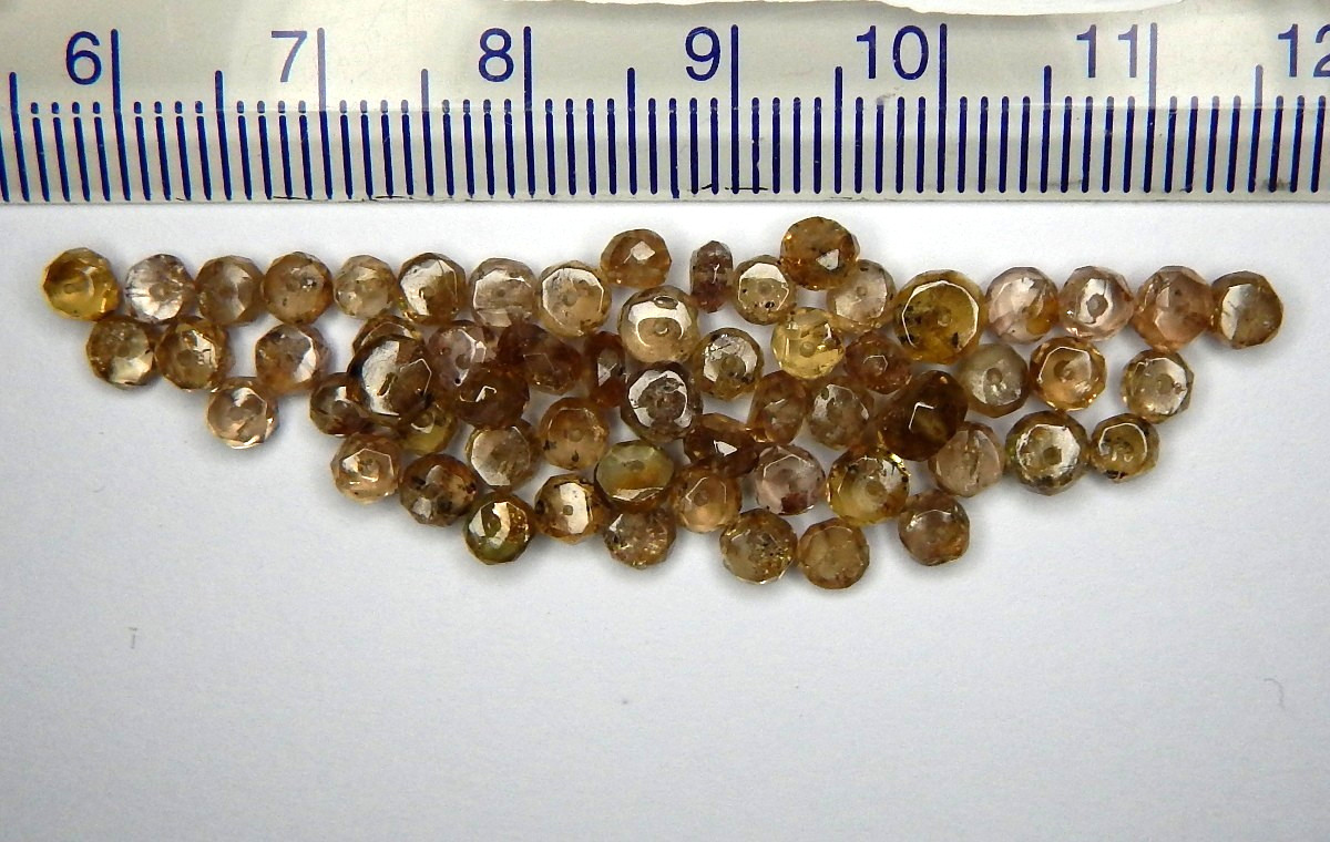 RARE 25ct Lot of 62 Color Change Garnet Natural Mined Unheated Faceted Beads