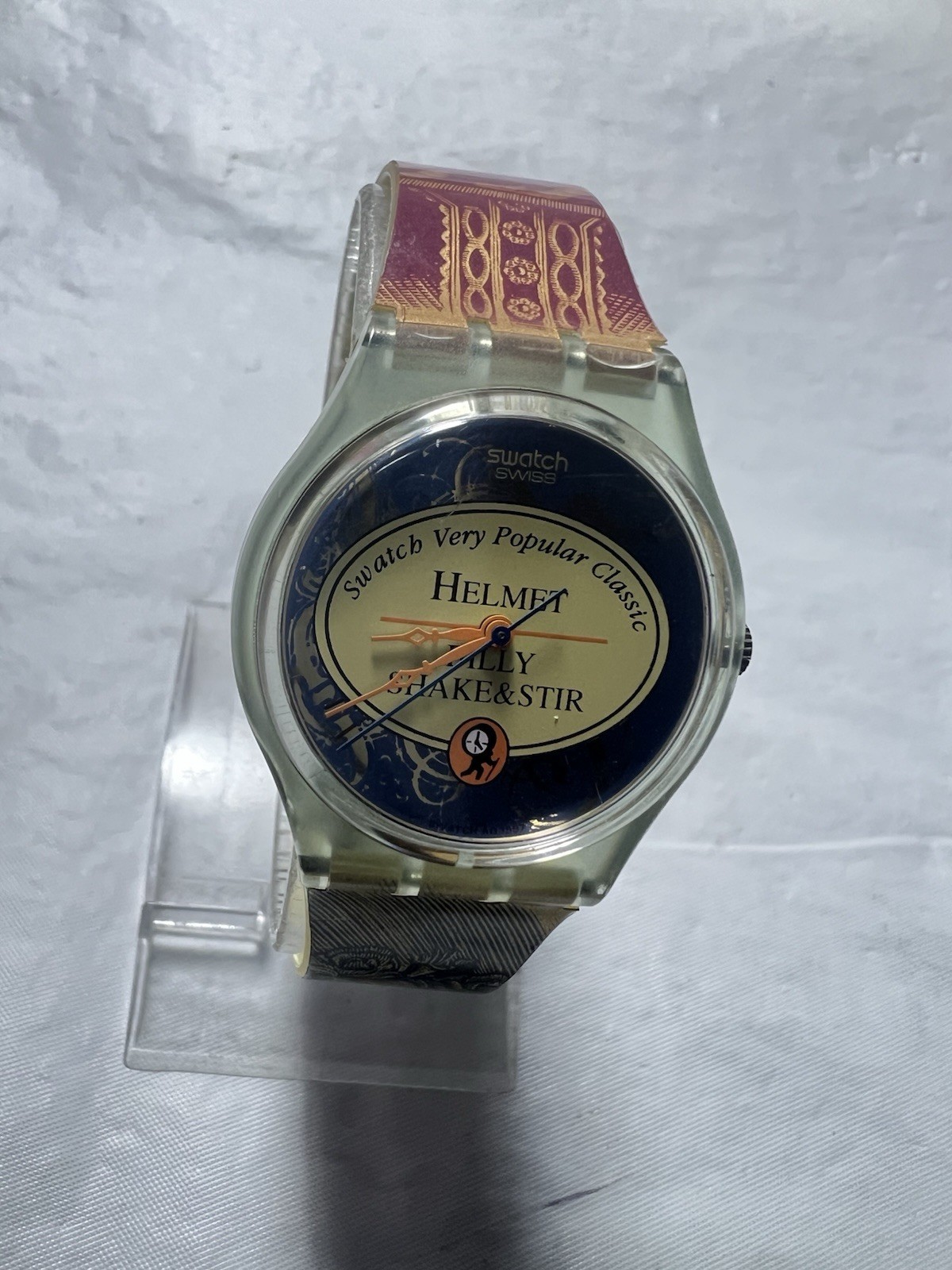 Swatch AG1997,(helmet) Gent,Graphic Strap,GG173,(Billy Shake&Stir),34mm Unisex