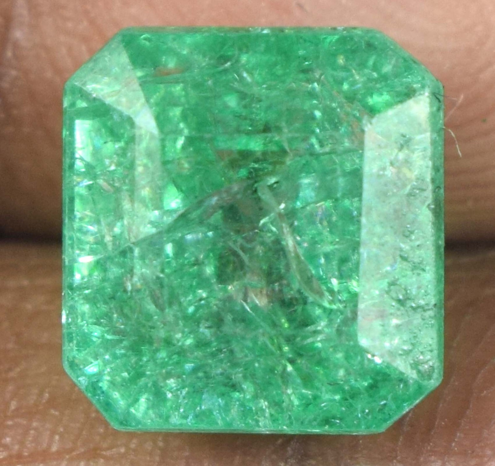 Natural Green Emerald 8.30 Carat Octagon Gemstone Certified E6657 Christmas Sale