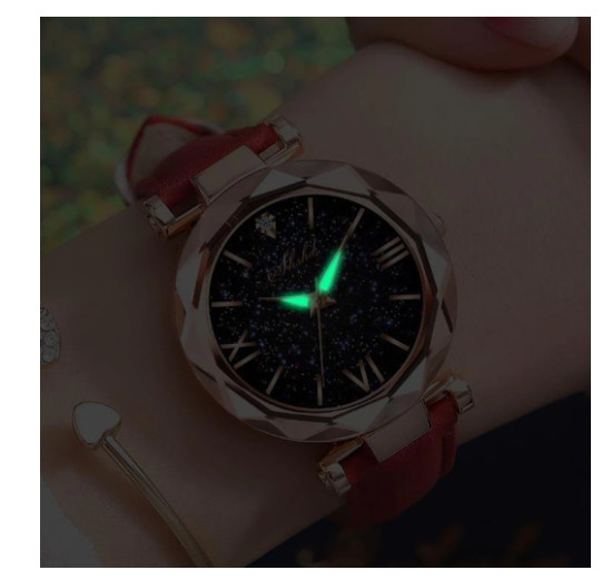 Reloj Moda Estrellas para Mujer Accesorio Luminoso y Encantador Romana Lujo