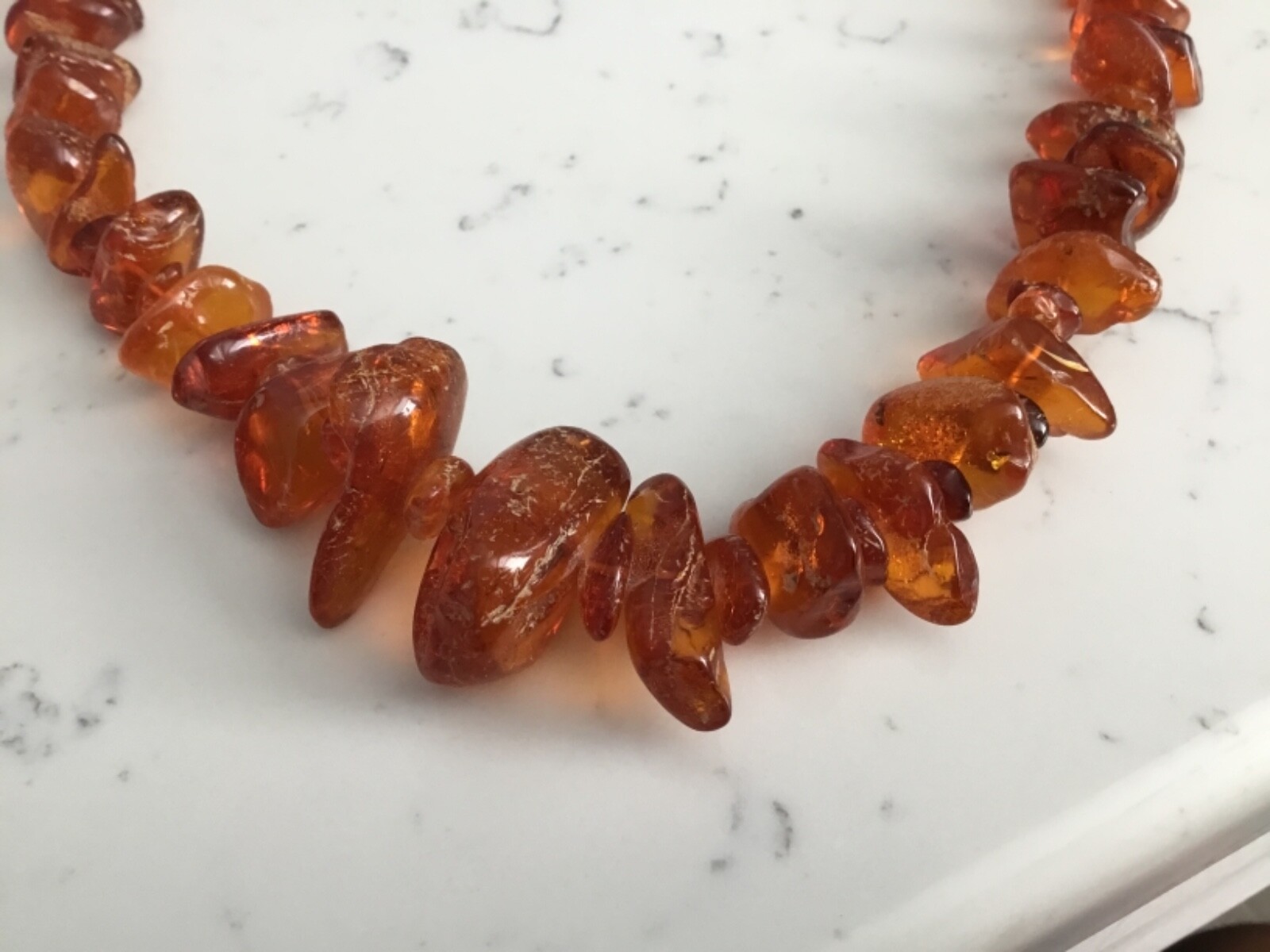 AUTHENTIC VINTAGE BALTIC AMBER GRADUATED 26” LONG MUST SEE NO RESERVE WOW