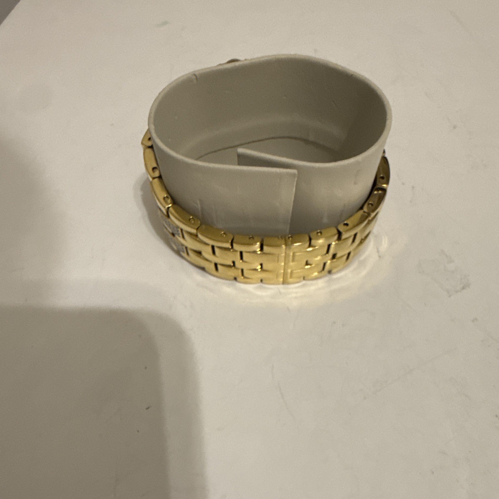 Bulova Crystal Quartz Analog Gold Tone Bracelet Watch w/ Box