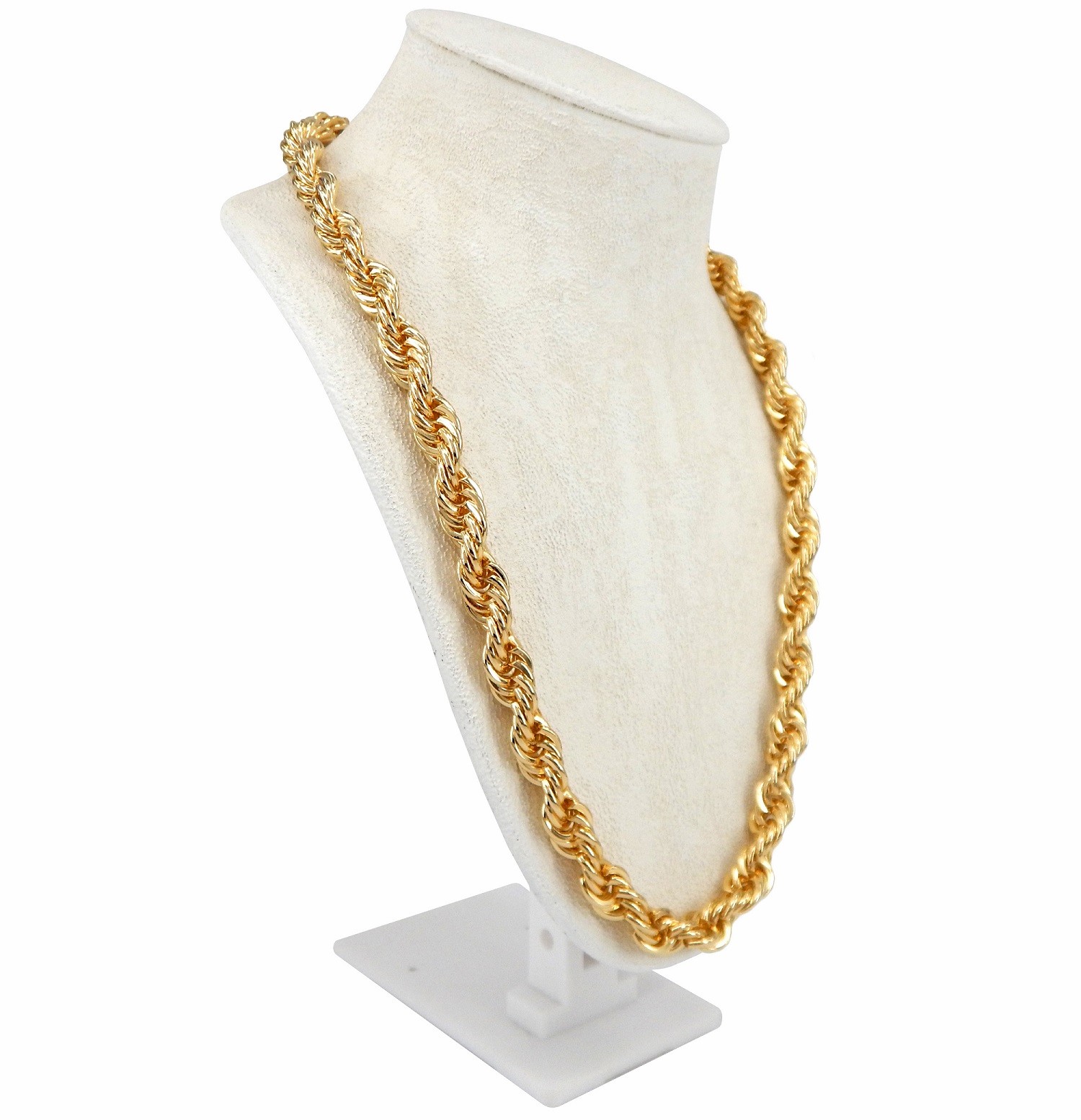 Men’s 10mm Rope Chain HIP HOP RUN DMC Necklace 30″ inch