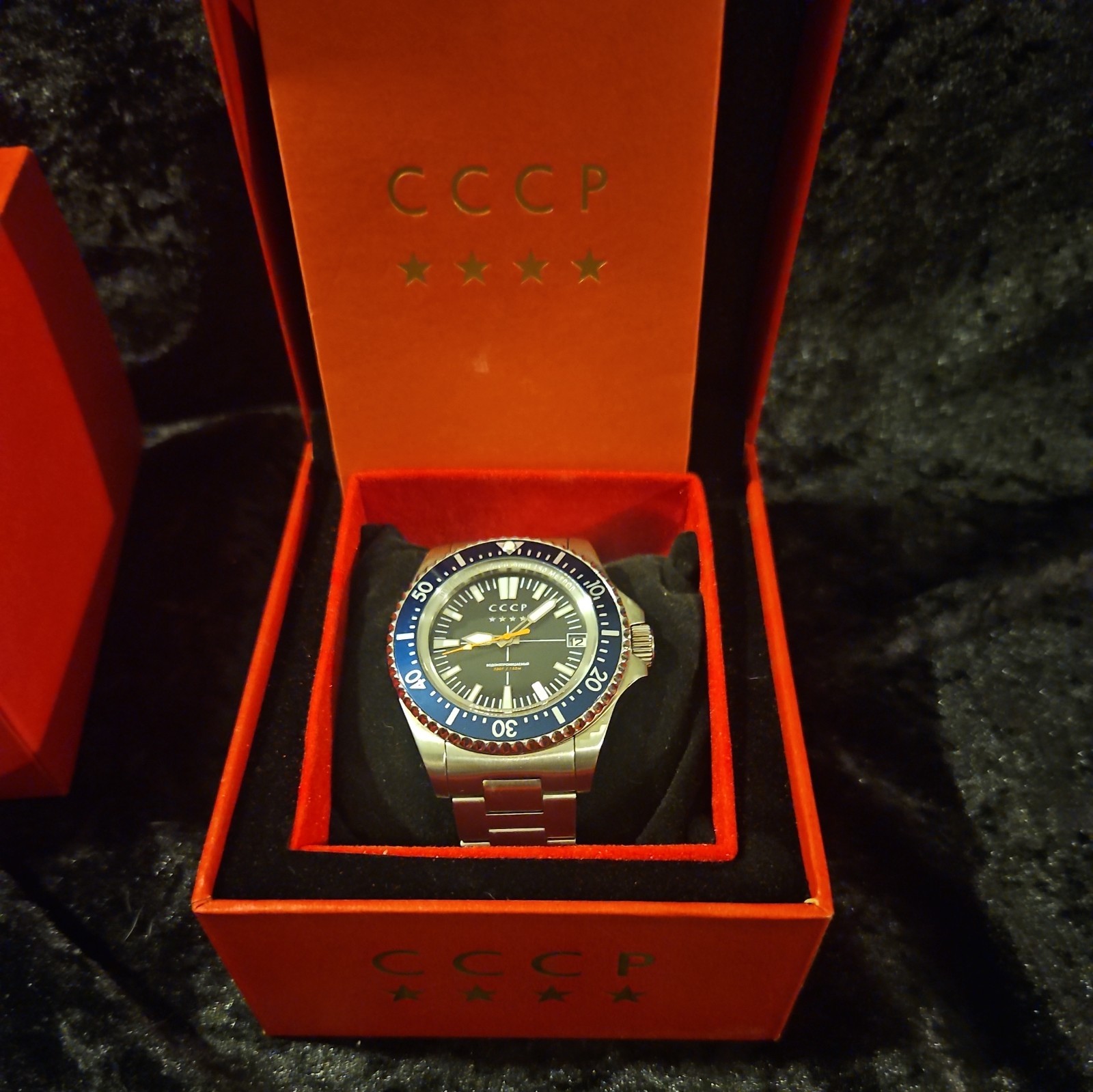 CCCP Kamchatka Cp-7048-66 Diver Blue Bezel Black dial WR150 Automatic