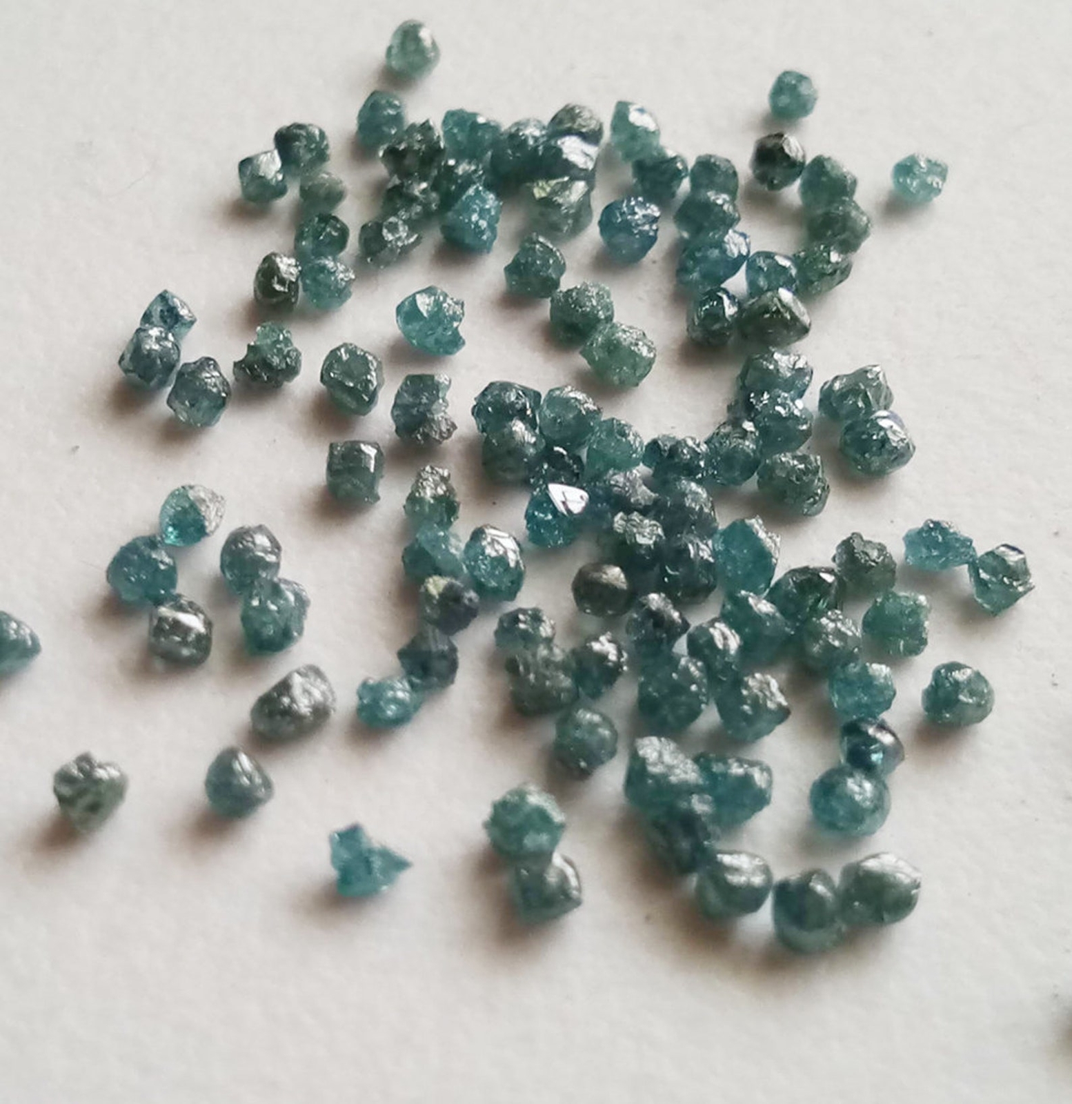 2mm Raw Blue Loose Rough Rondelle Diamond for Jewelry (1 Cts to 5 Cts)