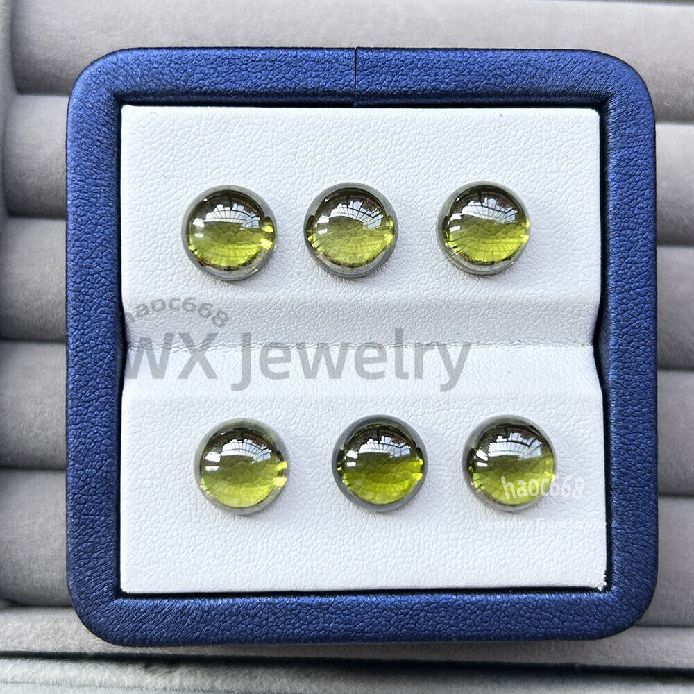 10se Pink transparent 3mm-12mm Amethyst Round Cabochon Loose Cubic Zirconia