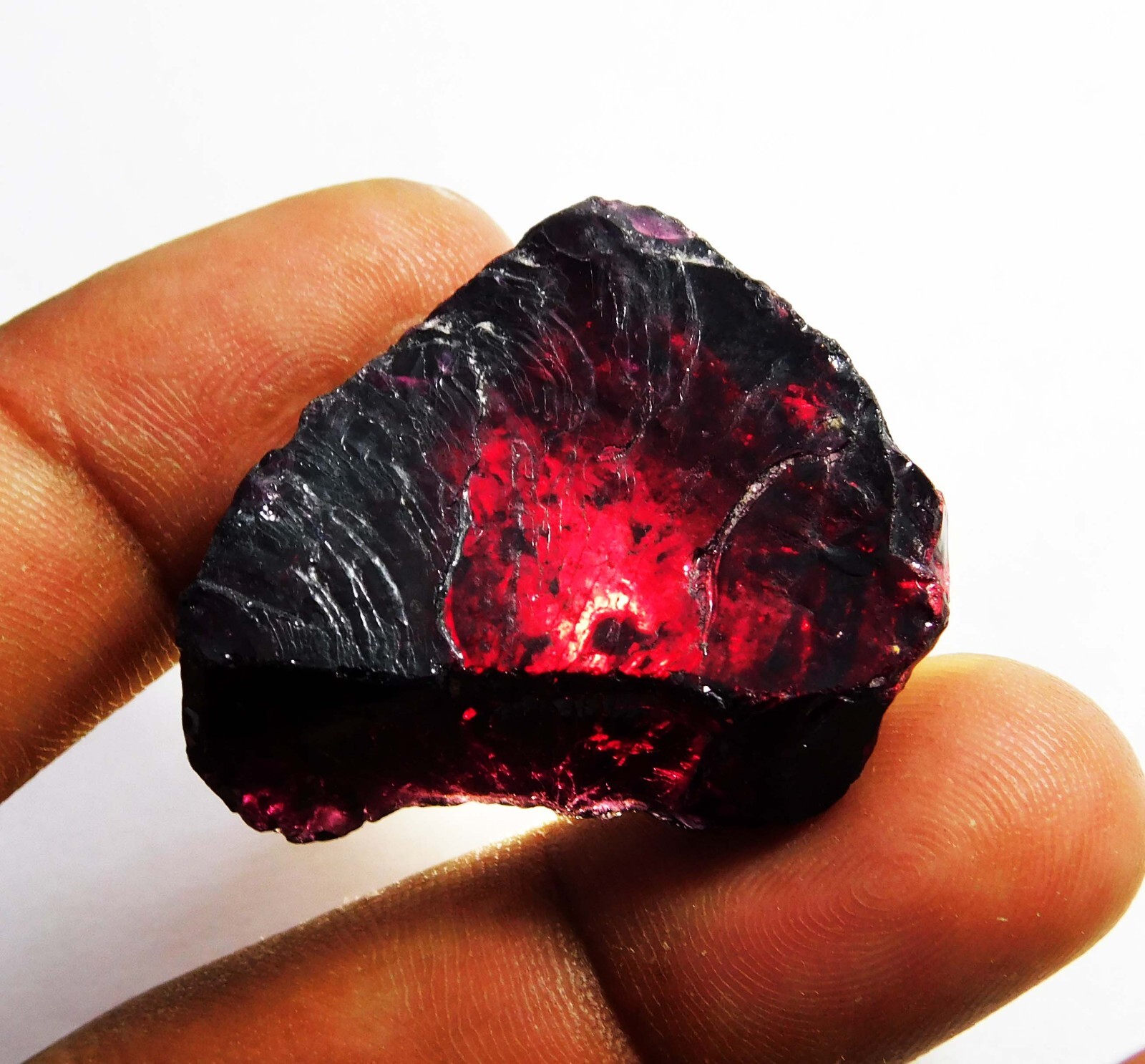Natural 101.60 Ct Beautiful AAA+ Fine Red Garnet facet Rough.