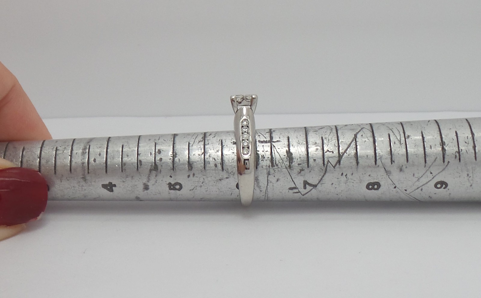 3/4CT Natural Diamond Engagement Anniversary Wedding Ring 14K White Gold Band