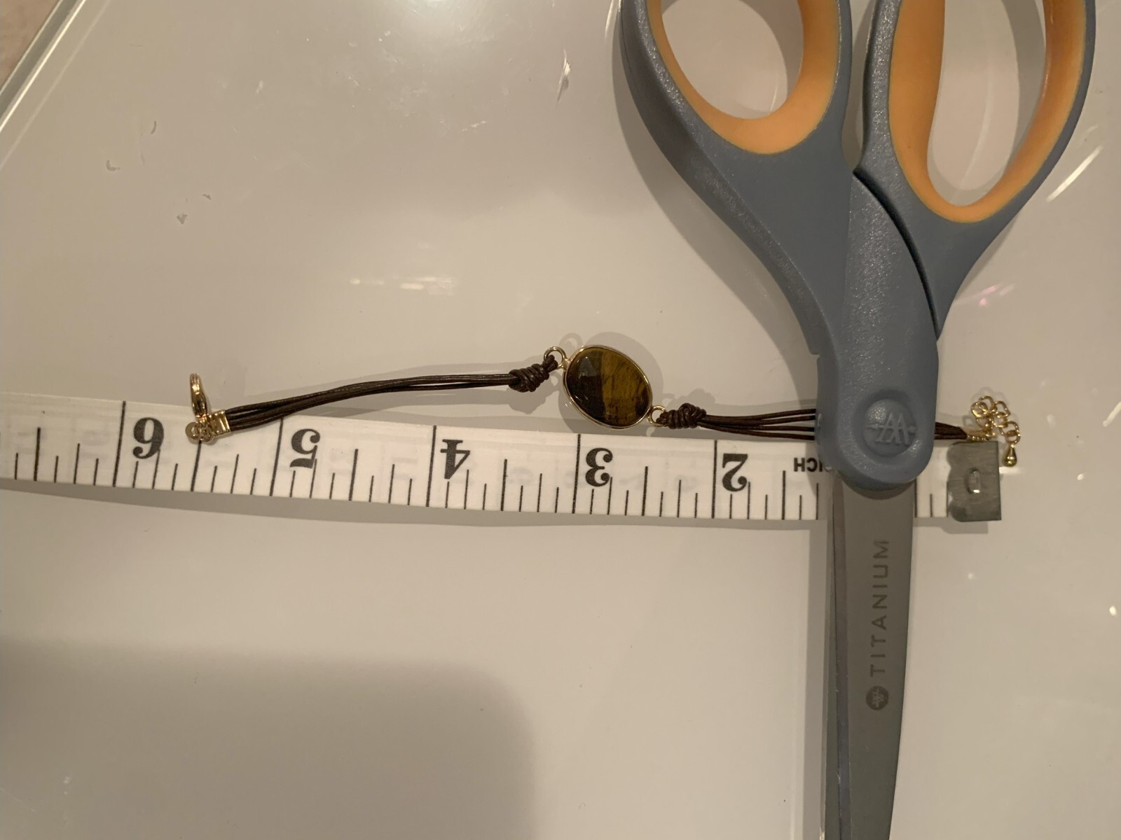 Beautiful bracelet with brown stone + 20% OFF if you buy 4 items I sell!