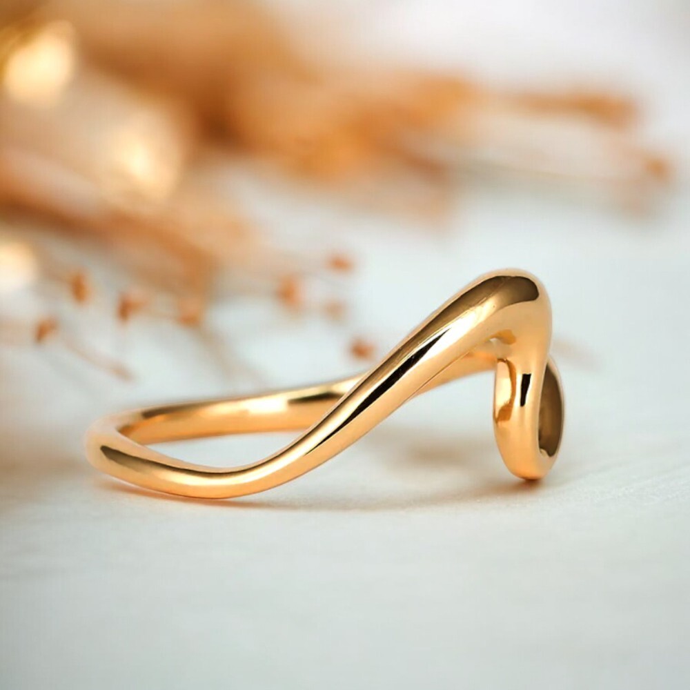 Diamond Ring Band Gold Lab Grown Stacking Plain GLI 14K Yellow Sizable