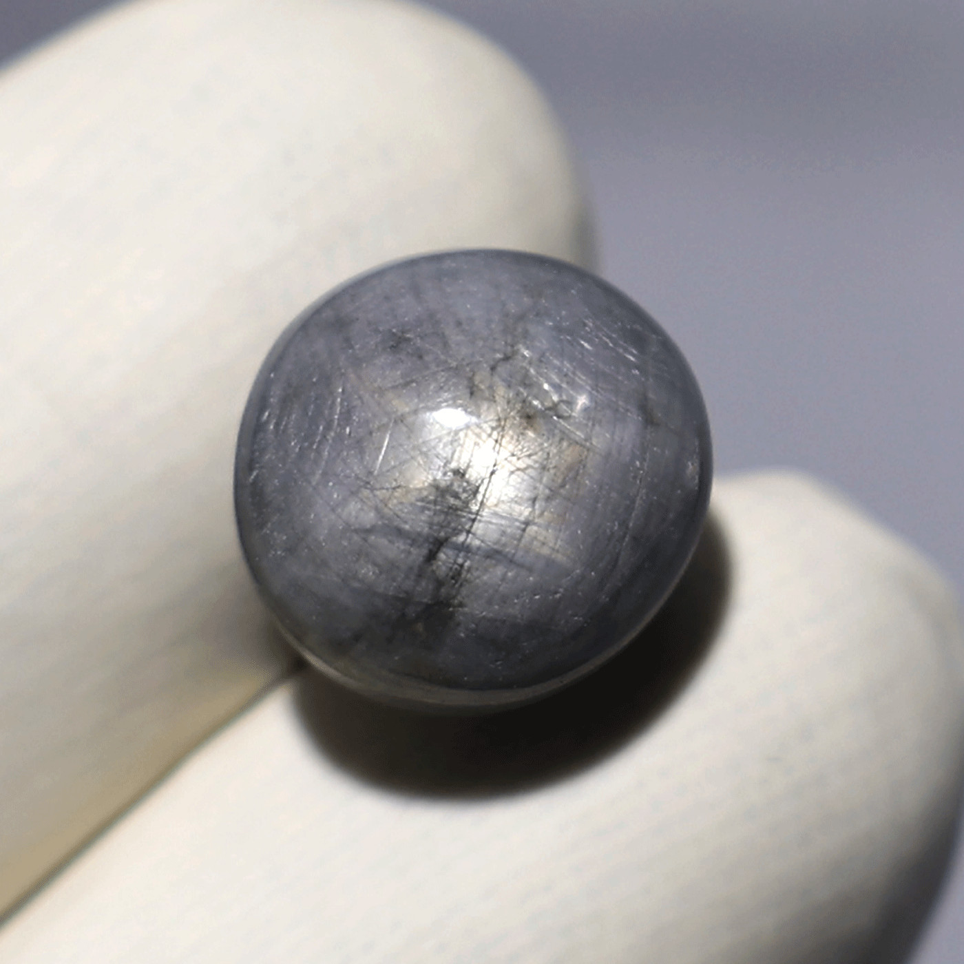 Celestial Spark~ 4 PC Natural White Star Sapphire 10.6mm-12mm Rare Cabochons Lot