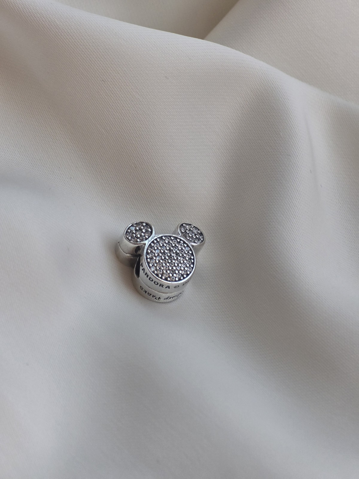 Pandora Disney Parks Mickey Icon Pavé Clip Charm