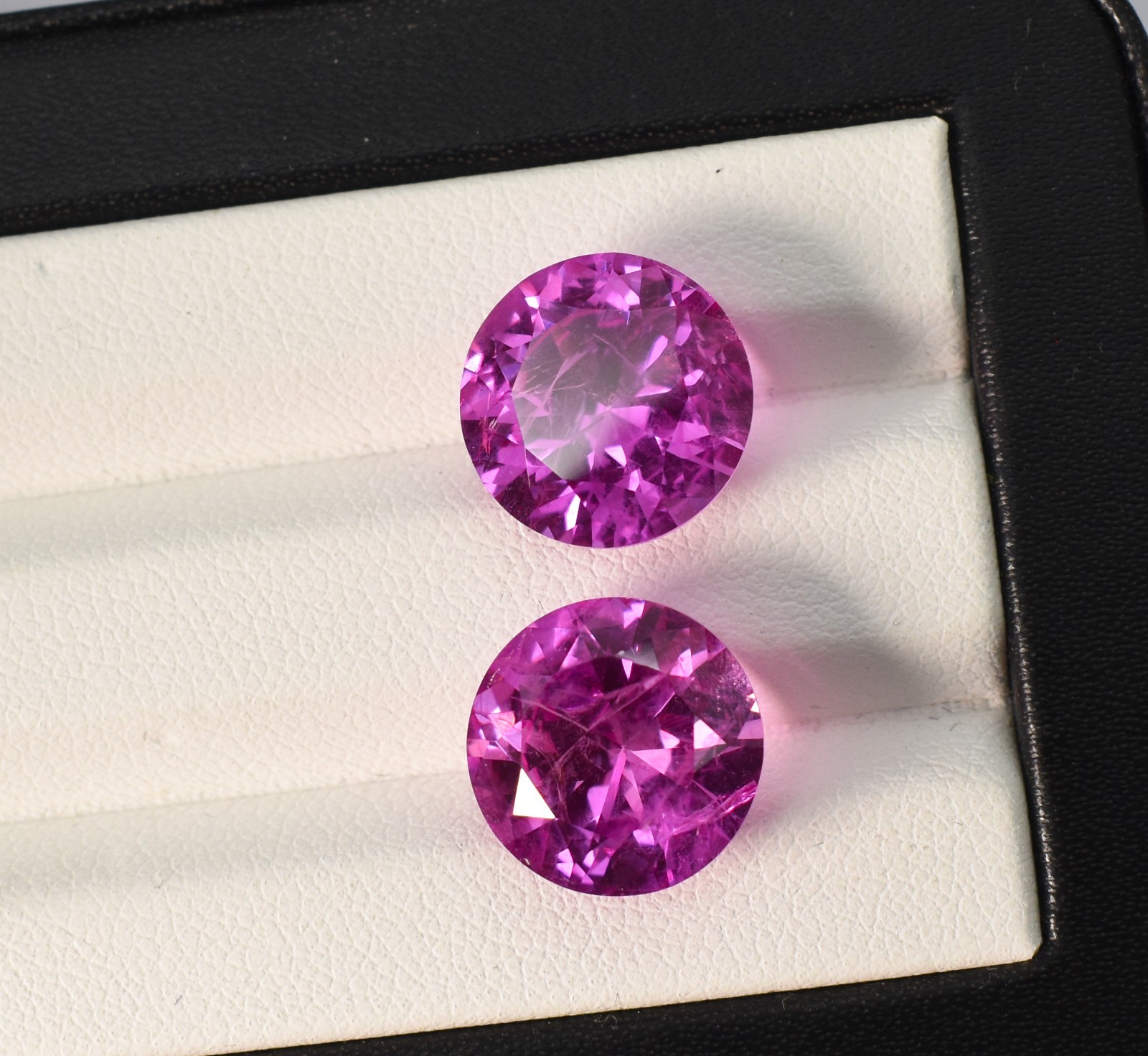 Lab Grown Pink Sapphire With Inclusion Loose Round Shape Gem Stone for Jewelry